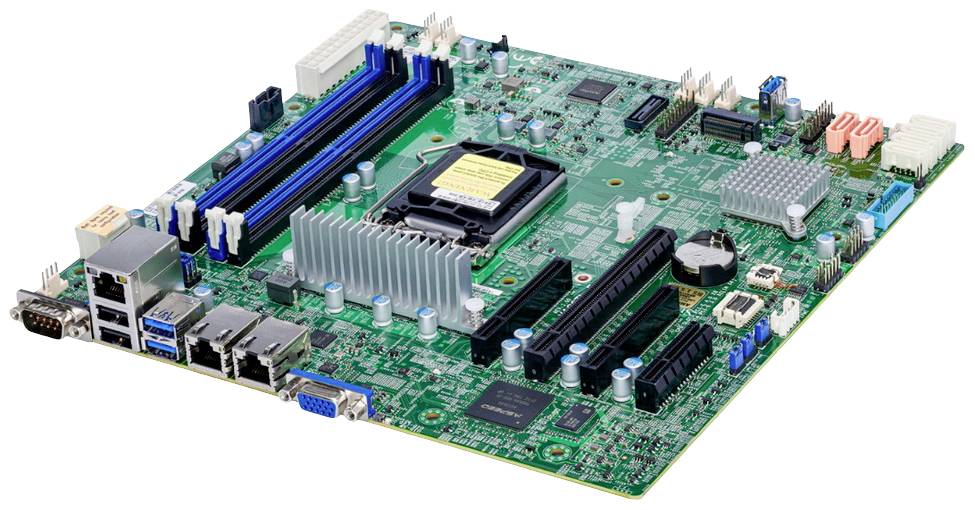 Supermicro MBD-X12STL-F-O Mainboard Sockel (PC) Intel® LGA 1200 Formfaktor (Details) Micro-ATX Mainboard-Chipsatz Intel® C252