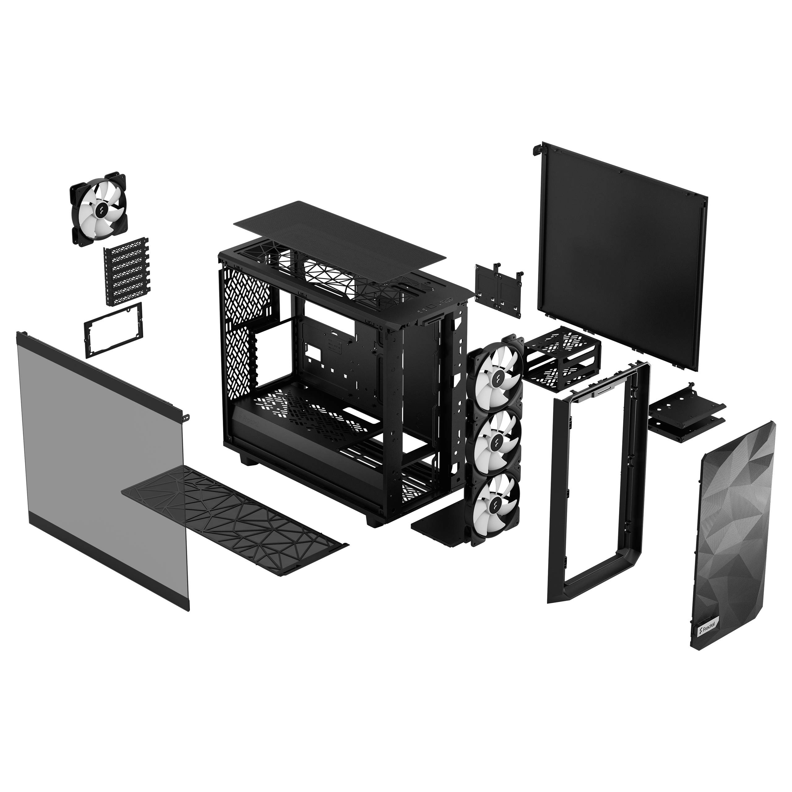 Fractal Design Meshify 2 Lite PC-Gehäuse Schwarz