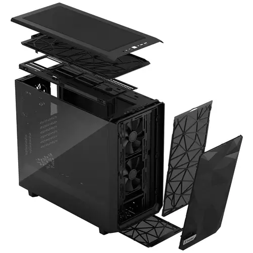 Fractal Design Meshify 2 Tower PC-Gehäuse Schwarz Fractal Design Meshify 2 Tower PC-Gehäuse Schwarz