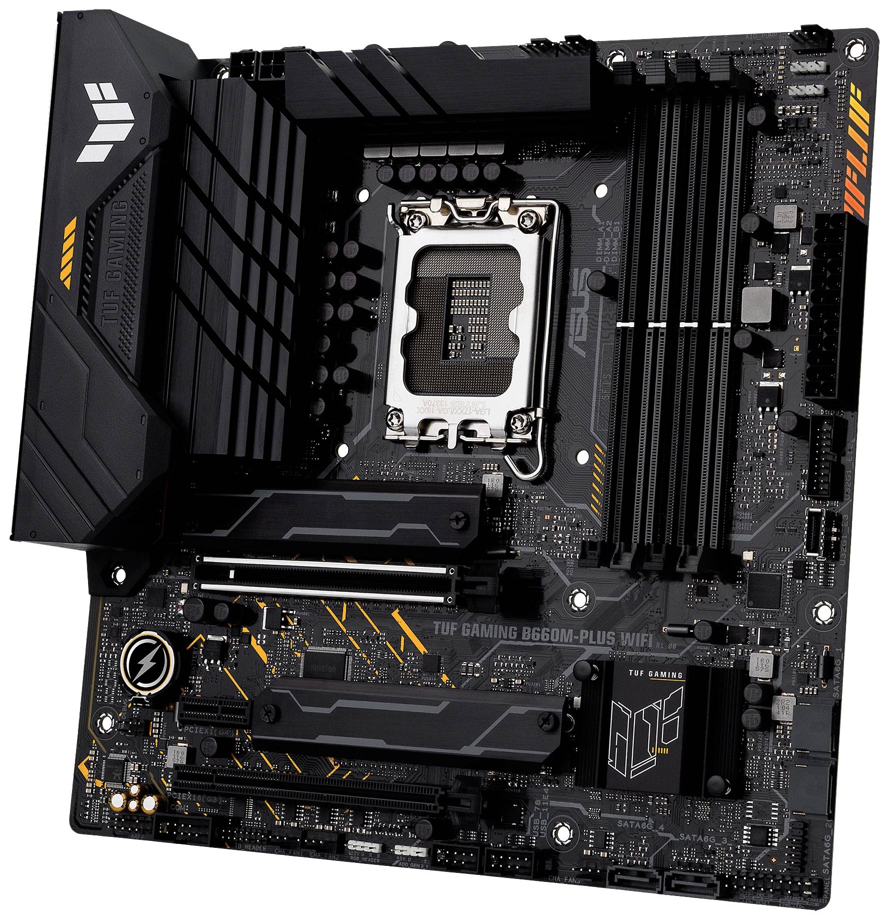 Asus TUF GAMING B660M-PLUS WIFI Mainboard Sockel (PC) Intel® LGA 1700 Formfaktor (Details) Micro-ATX Mainboard-Chipsatz Intel® B660