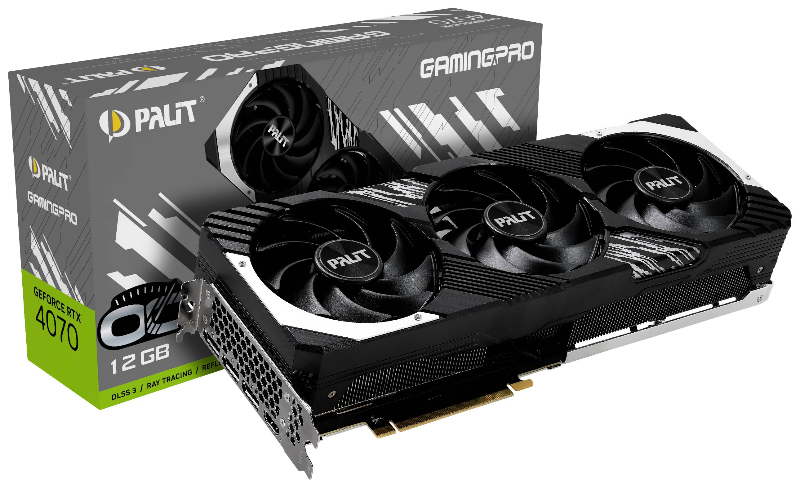Palit Grafikkarte Nvidia GeForce RTX 4070 12 GB GDDR6X-RAM PCIe, HDMI®, DisplayPort