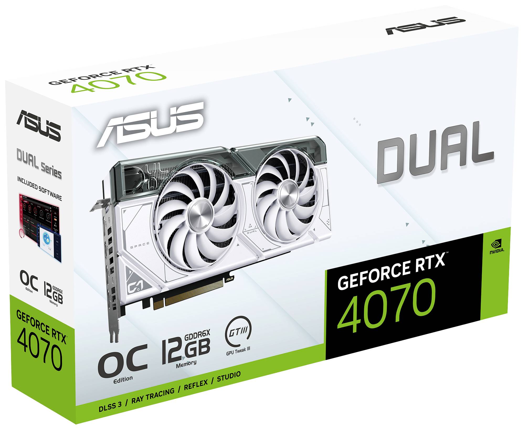 Asus Grafikkarte Nvidia GeForce RTX 4070 12 GB GDDR6X-RAM PCIe, HDMI®, DisplayPort