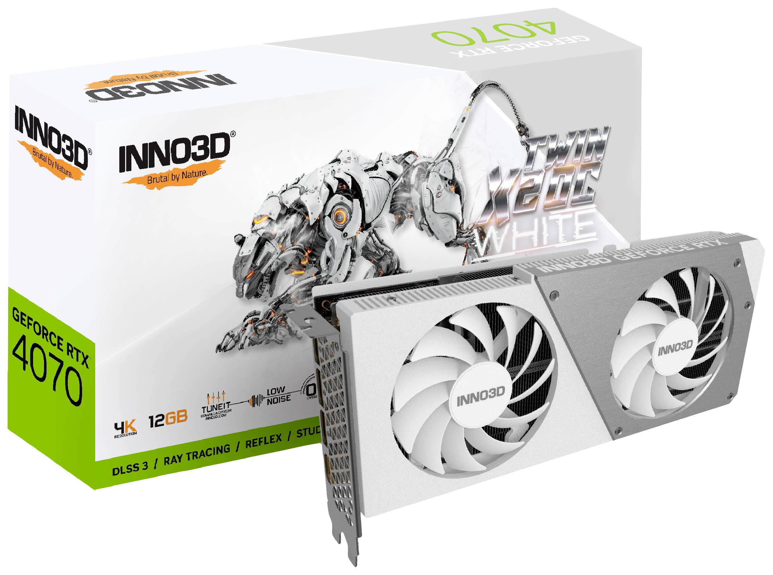 Inno 3D Grafikkarte Nvidia GeForce RTX 4070 12GB GDDR6X-RAM PCIe 4.0 x16, HDMI®, DisplayPort