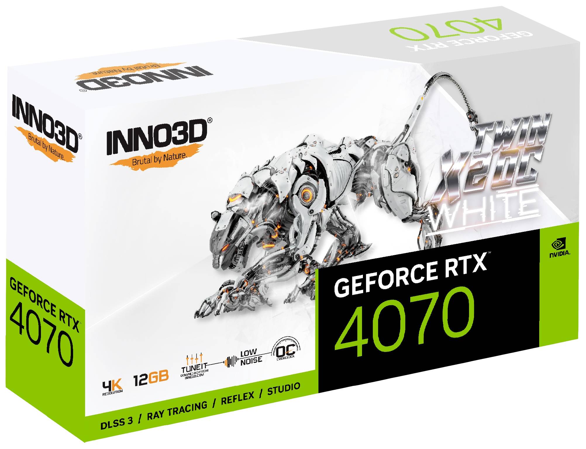 Inno 3D Grafikkarte Nvidia GeForce RTX 4070 12GB GDDR6X-RAM PCIe 4.0 x16, HDMI®, DisplayPort