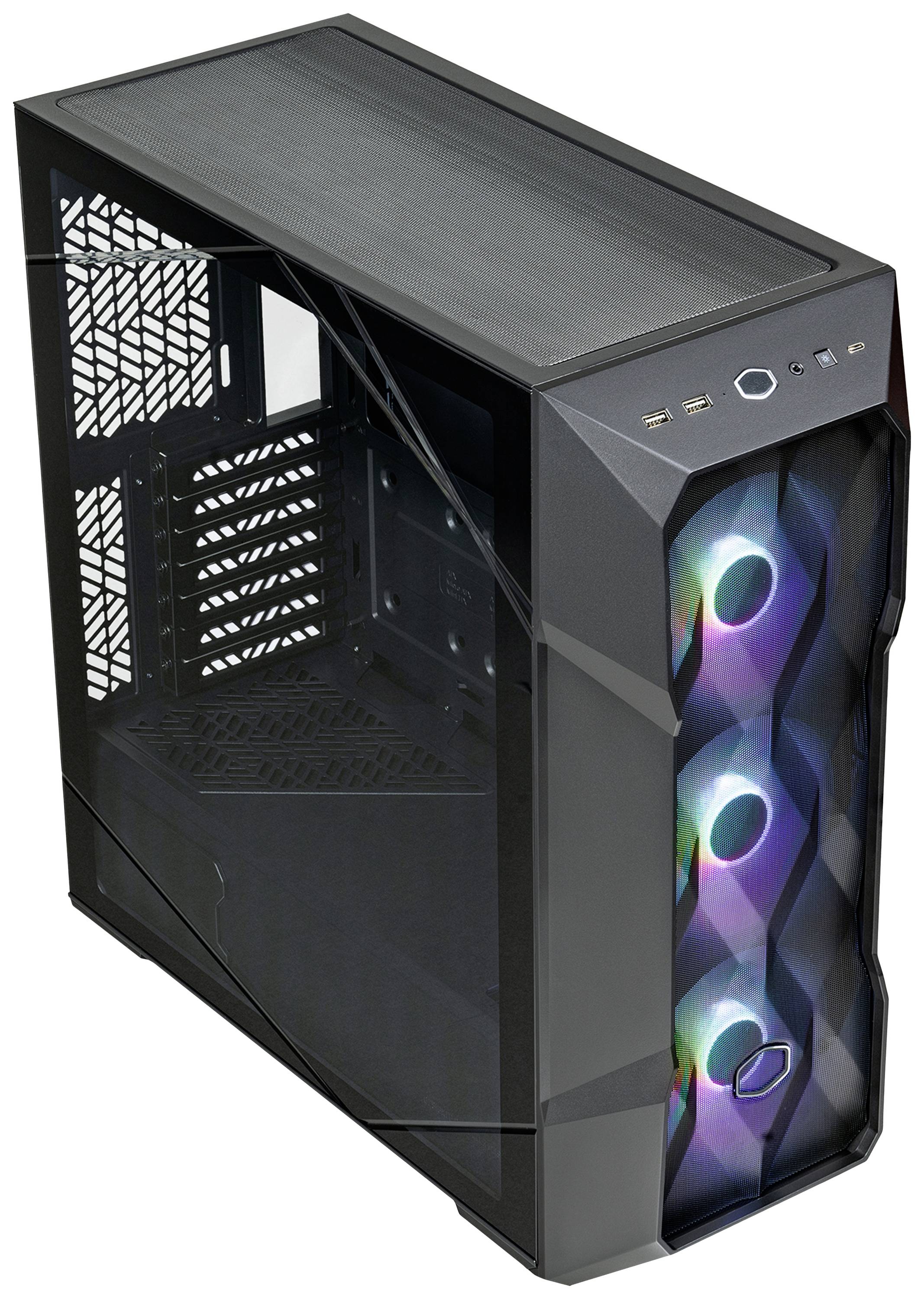 Cooler Master MasterBox TD500 Mesh V2 Midi-Tower PC-Gehäuse Schwarz