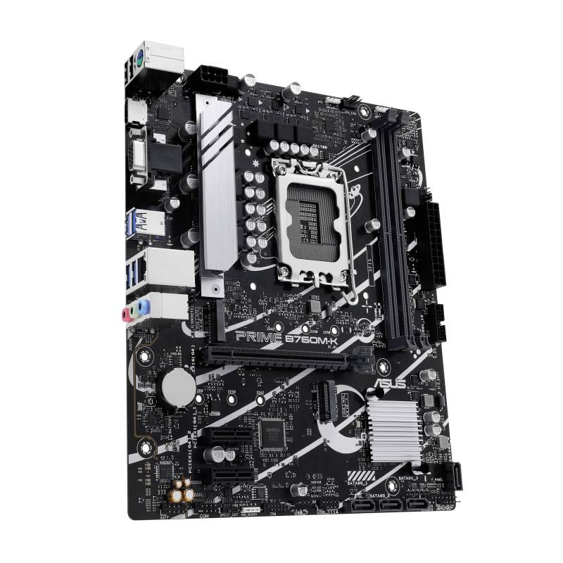 Asus PRIME B760M-K Mainboard Sockel (PC) Intel® LGA 1700 Formfaktor (Details) Micro-ATX Mainboard-Chipsatz Intel® B760
