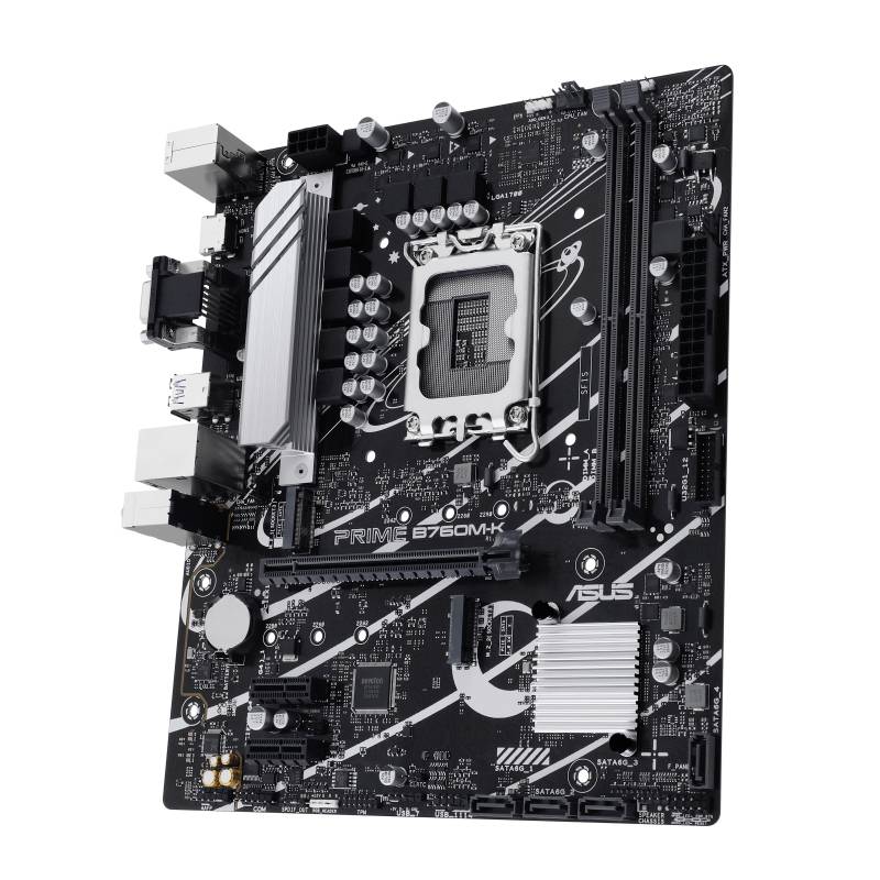Asus PRIME B760M-K Mainboard Sockel (PC) Intel® LGA 1700 Formfaktor (Details) Micro-ATX Mainboard-Chipsatz Intel® B760