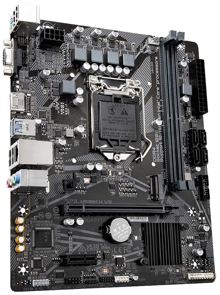 Gigabyte H510M H V2 Mainboard Sockel (PC) Intel® LGA 1200 Formfaktor (Details) Micro-ATX Mainboard-Chipsatz Intel® H510 Express