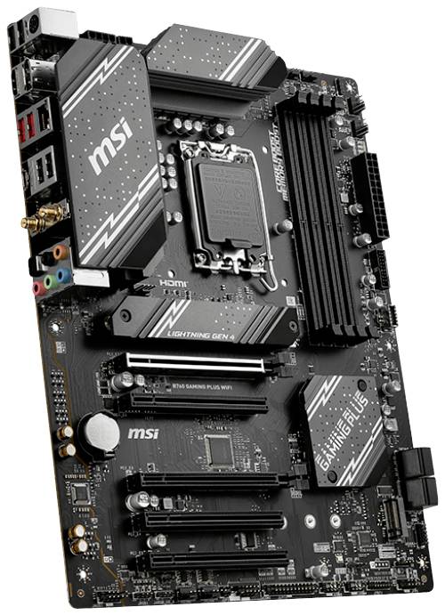 MSI B760 GAMING PLUS WIFI Mainboard Sockel (PC) Intel® LGA 1700 Formfaktor (Details) ATX Mainboard-Chipsatz Intel® B760