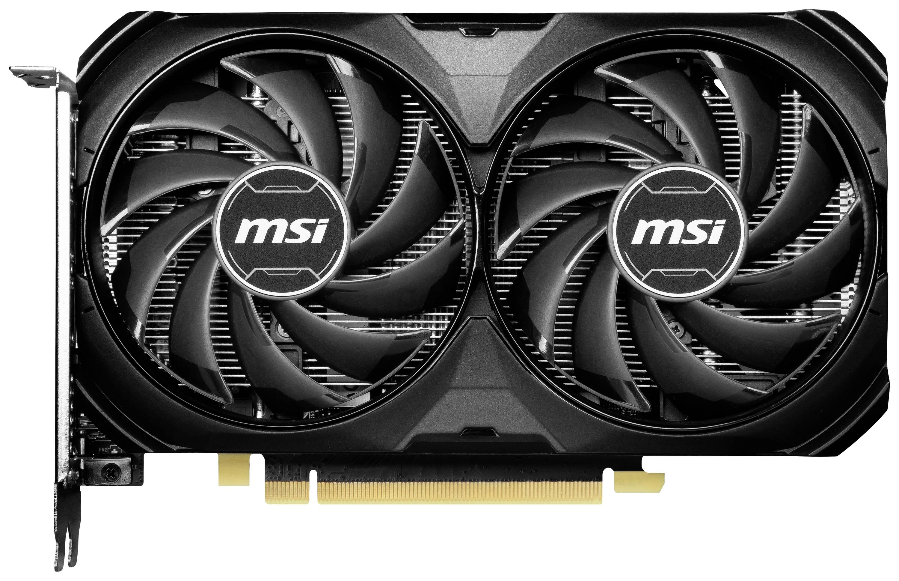 MSI Grafikkarte Nvidia GeForce RTX 4060 Ti 8 GB GDDR6-RAM PCIe, HDMI®, DisplayPort