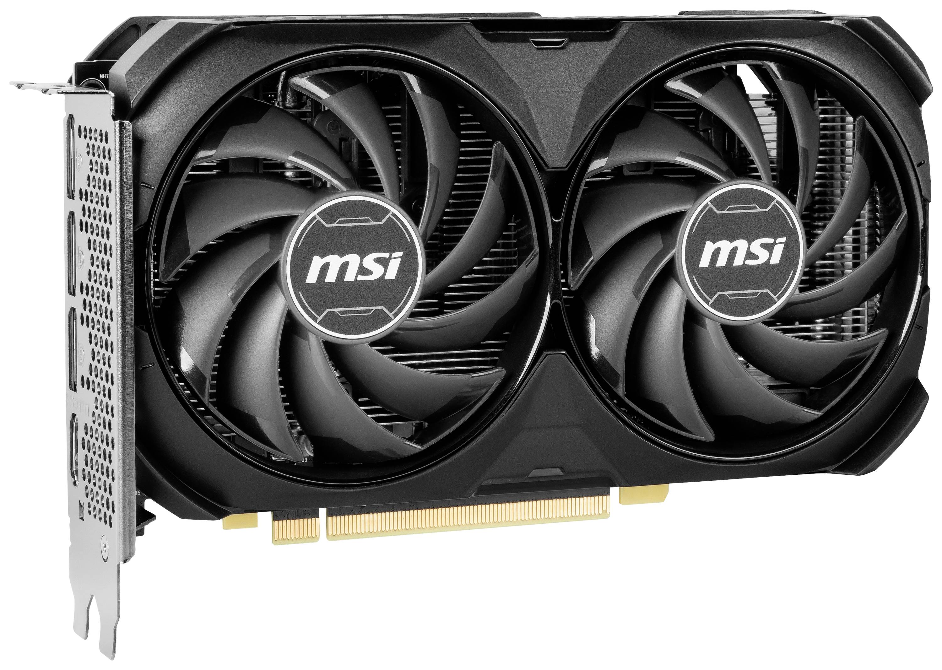 MSI Grafikkarte Nvidia GeForce RTX 4060 Ti 8 GB GDDR6-RAM PCIe, HDMI®, DisplayPort