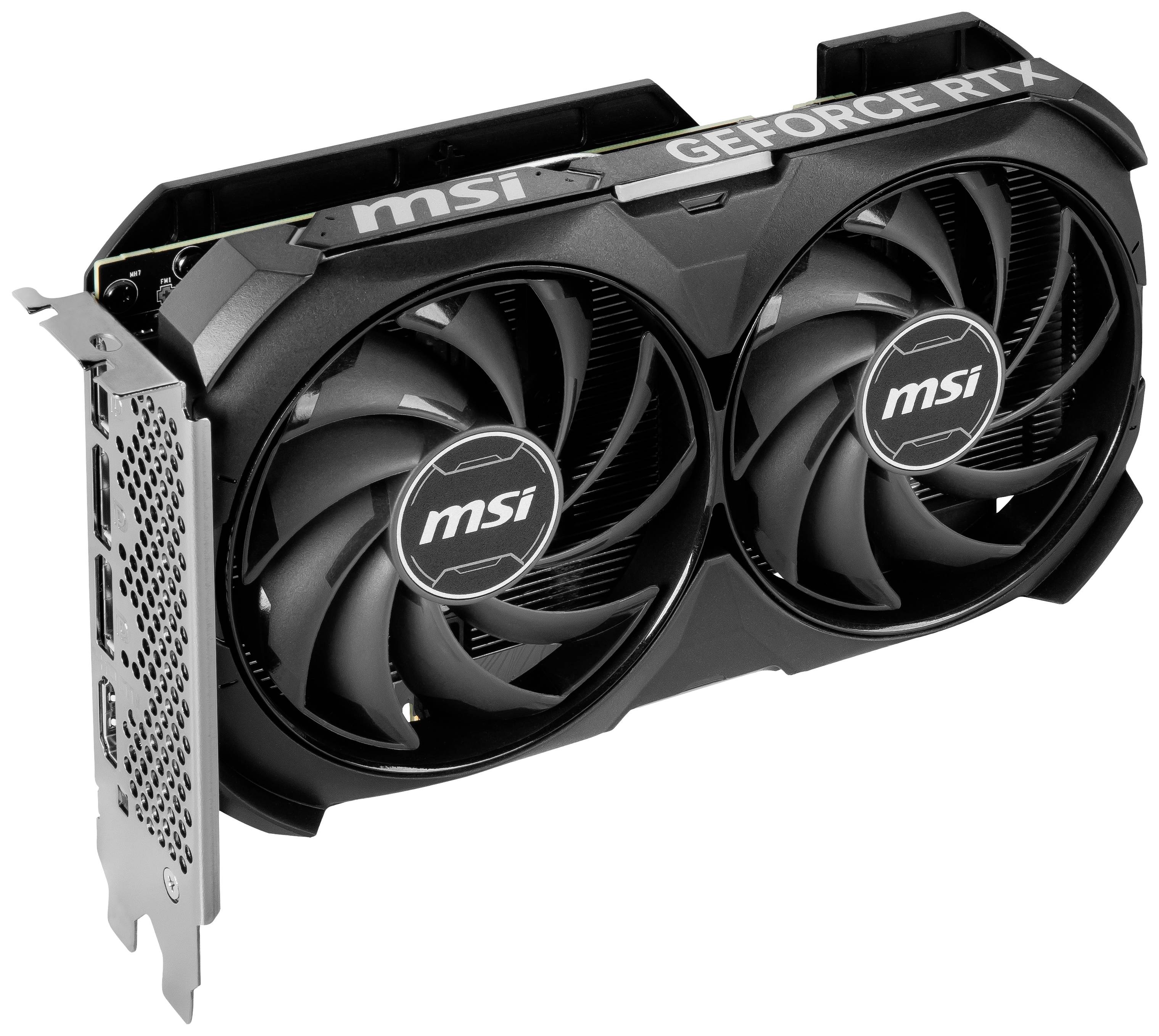 MSI Grafikkarte Nvidia GeForce RTX 4060 Ti 8 GB GDDR6-RAM PCIe, HDMI®, DisplayPort