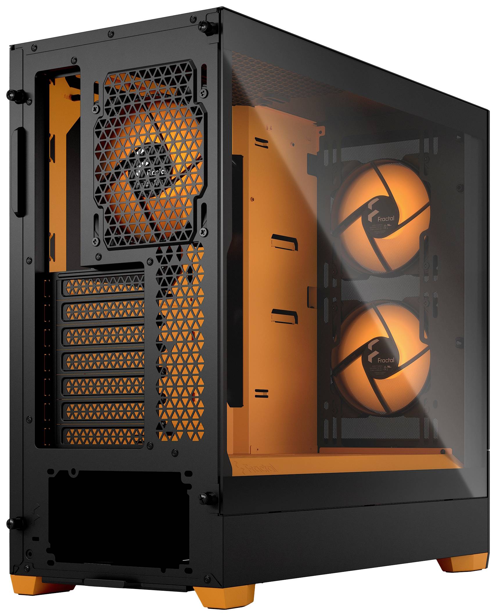 Fractal Design Pop Air Tower PC-Gehäuse Schwarz, Orange