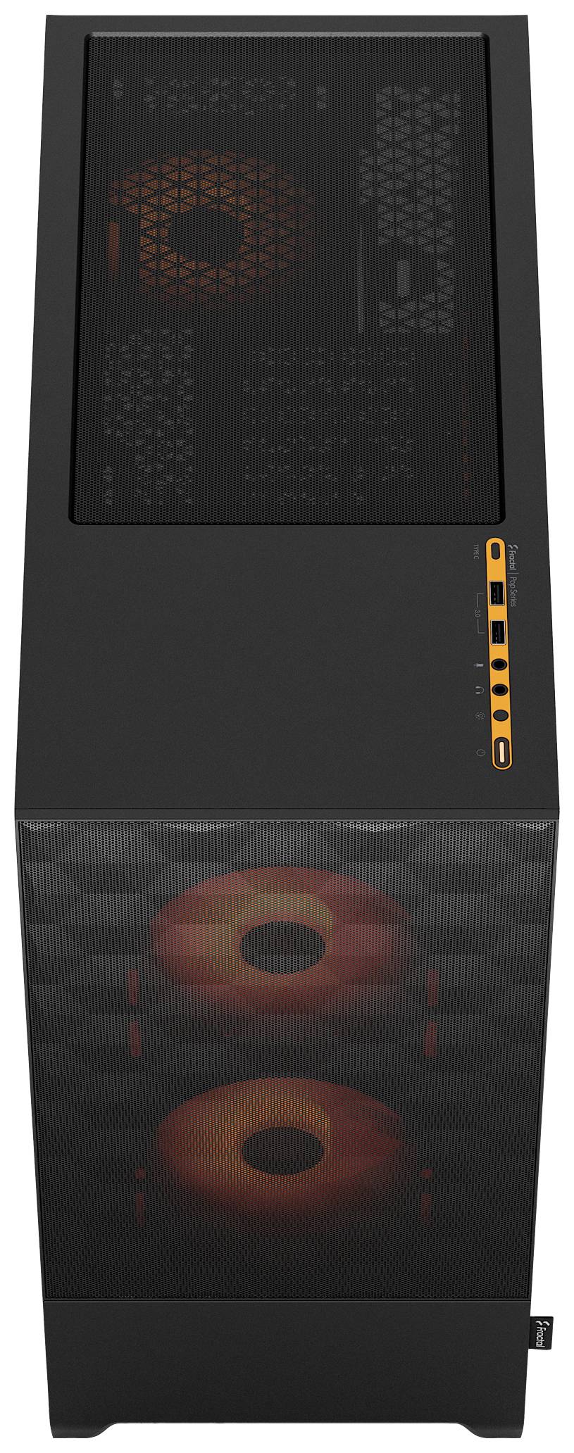 Fractal Design Pop Air Tower PC-Gehäuse Schwarz, Orange