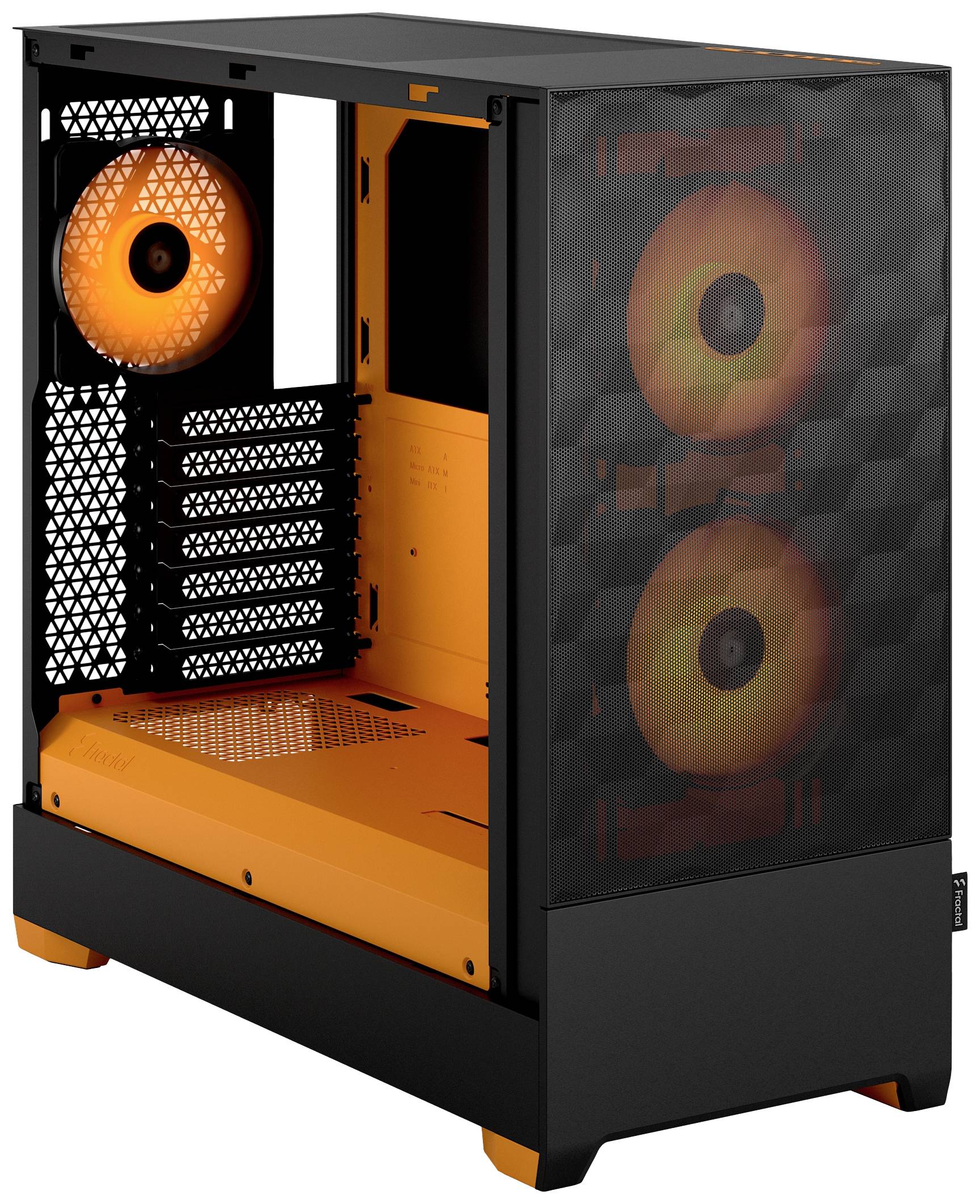 Fractal Design Pop Air Tower PC-Gehäuse Schwarz, Orange