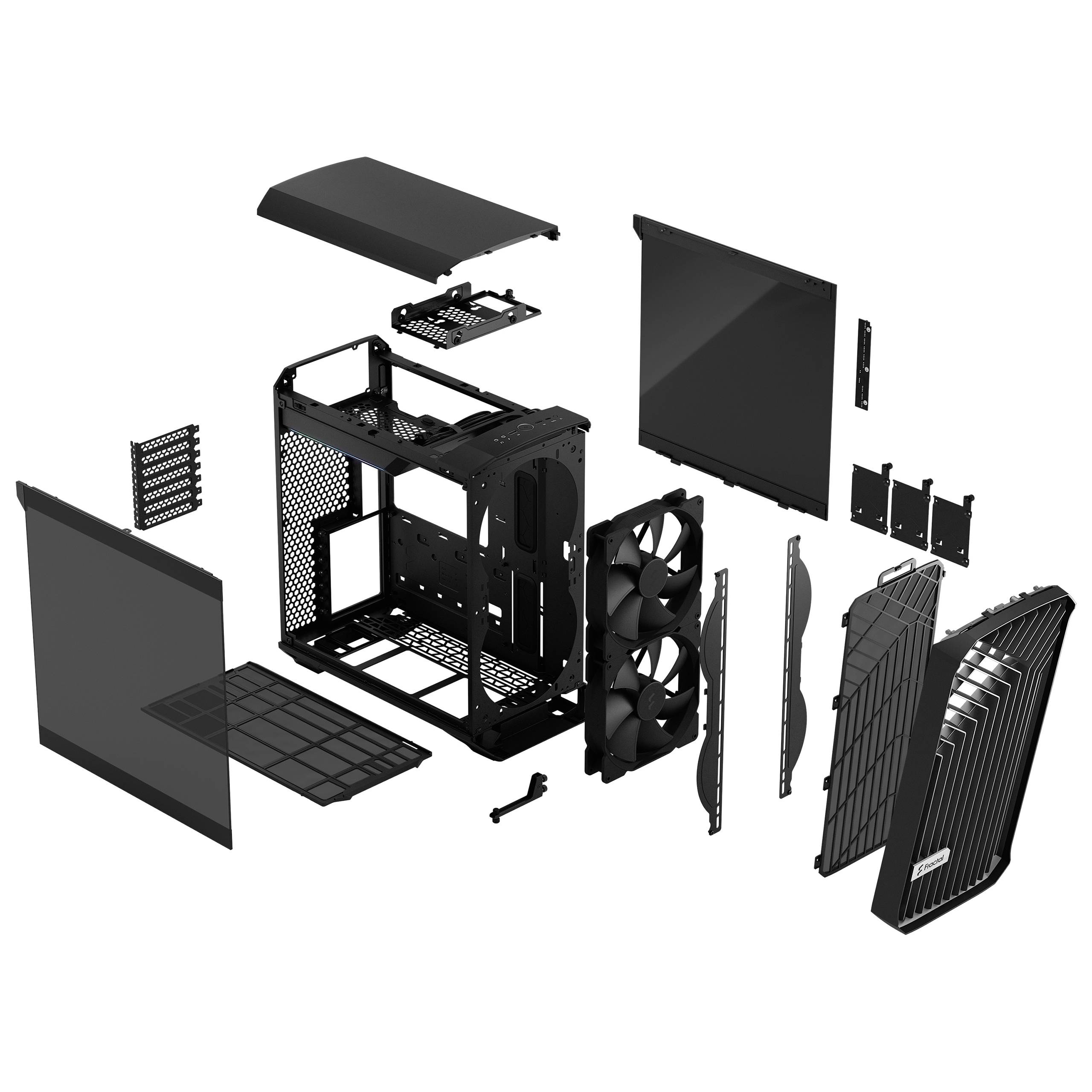 Fractal Design Torrent Compact Tower PC-Gehäuse Schwarz