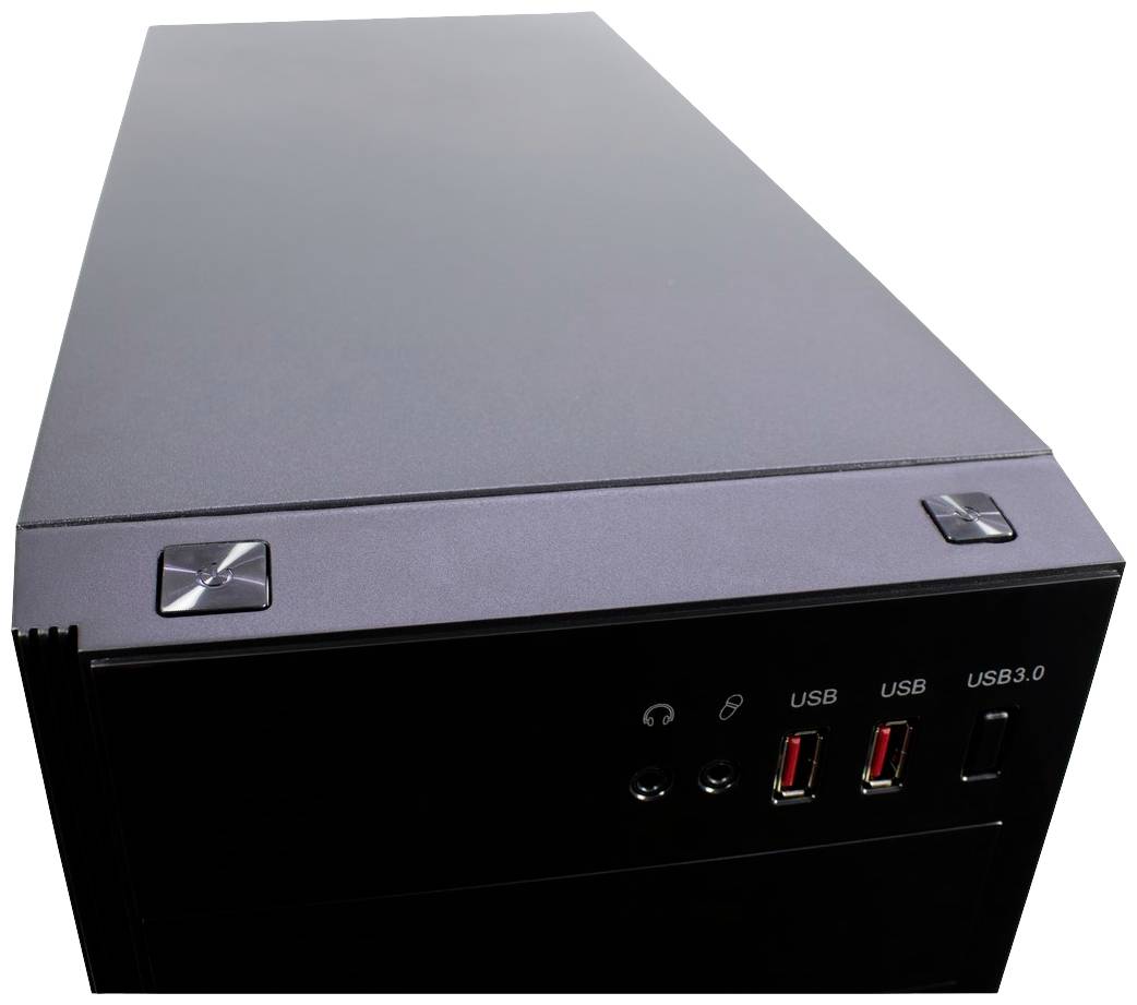 Inter-Tech B-42 Midi-Tower PC-Gehäuse Schwarz