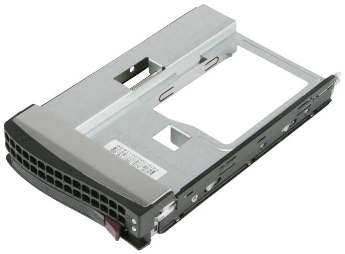 Supermicro Spare Parts MCP-220-247 2.5 Zoll Festplatten-Einbaurahmen Schwarz, Grau
