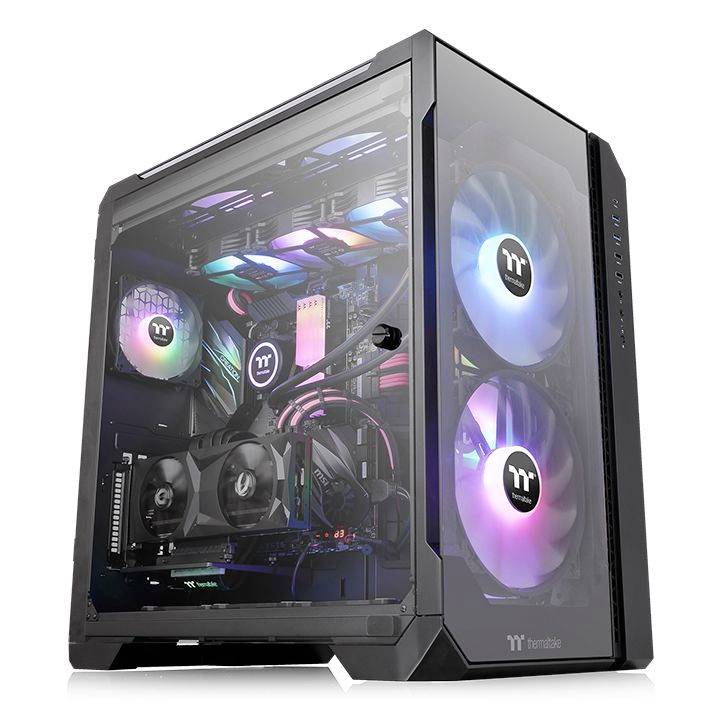 Thermaltake View 51 TG ARGB Midi-Tower PC-Gehäuse Schwarz
