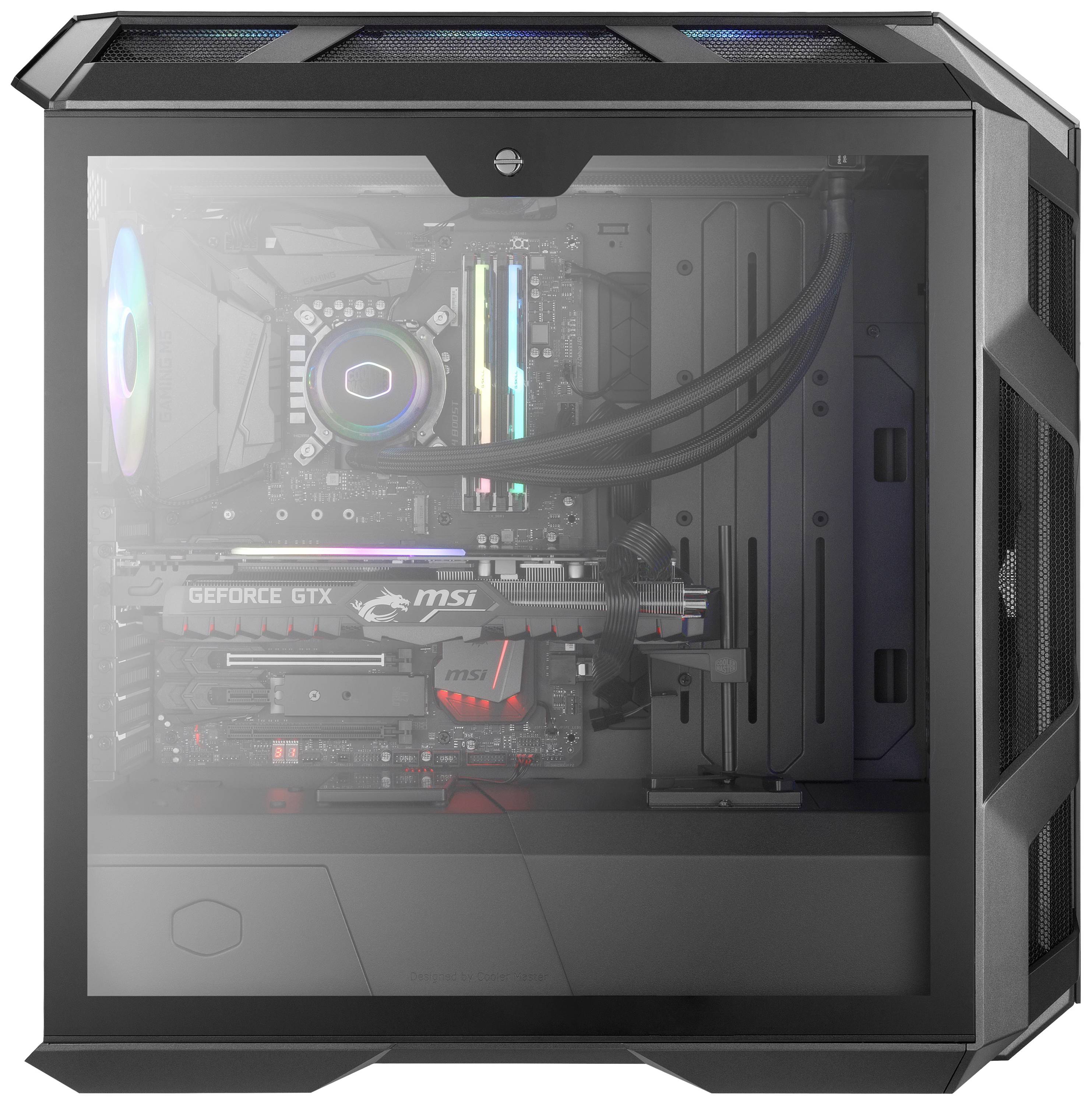 Cooler Master H500M Midi-Tower PC-Gehäuse Grau
