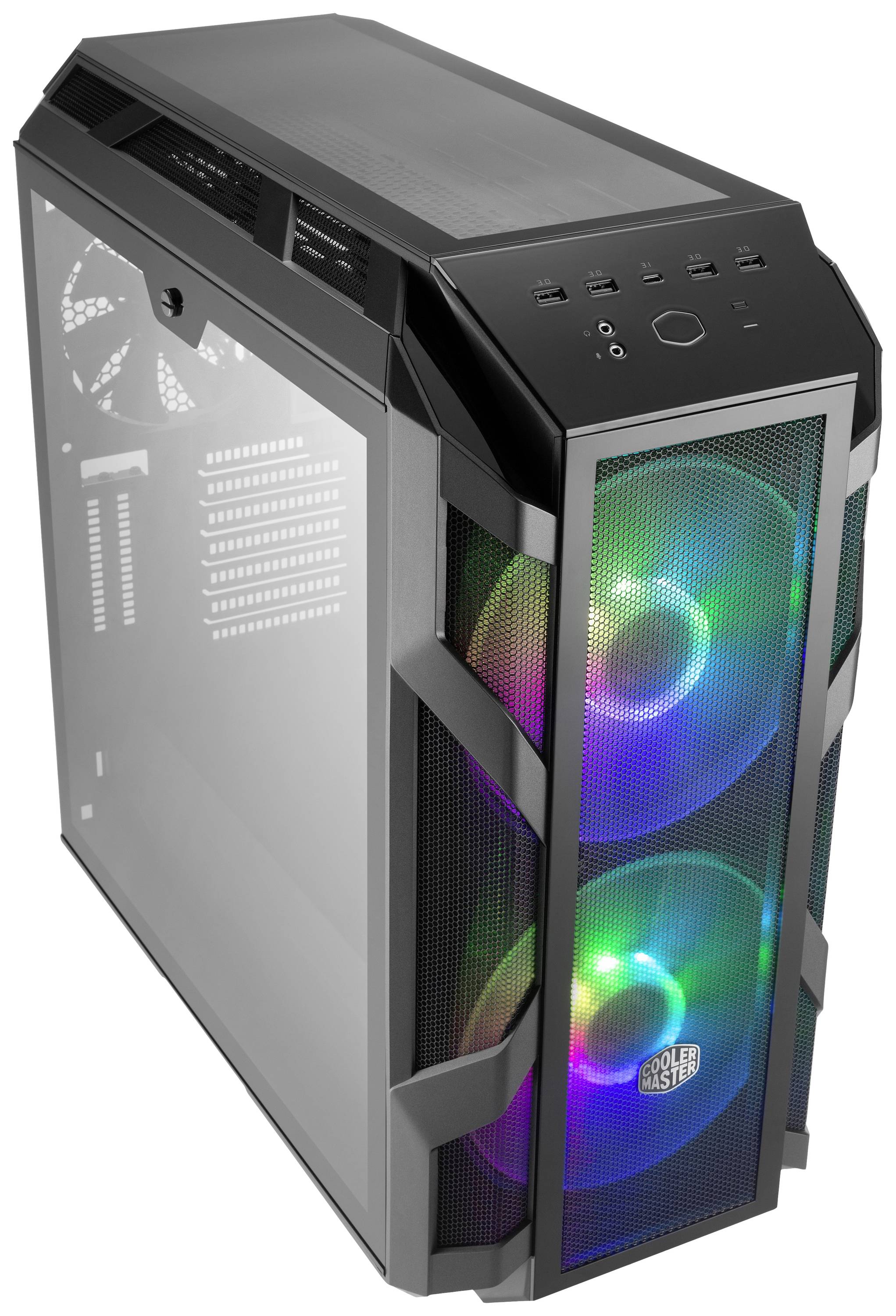 Cooler Master H500M Midi-Tower PC-Gehäuse Grau