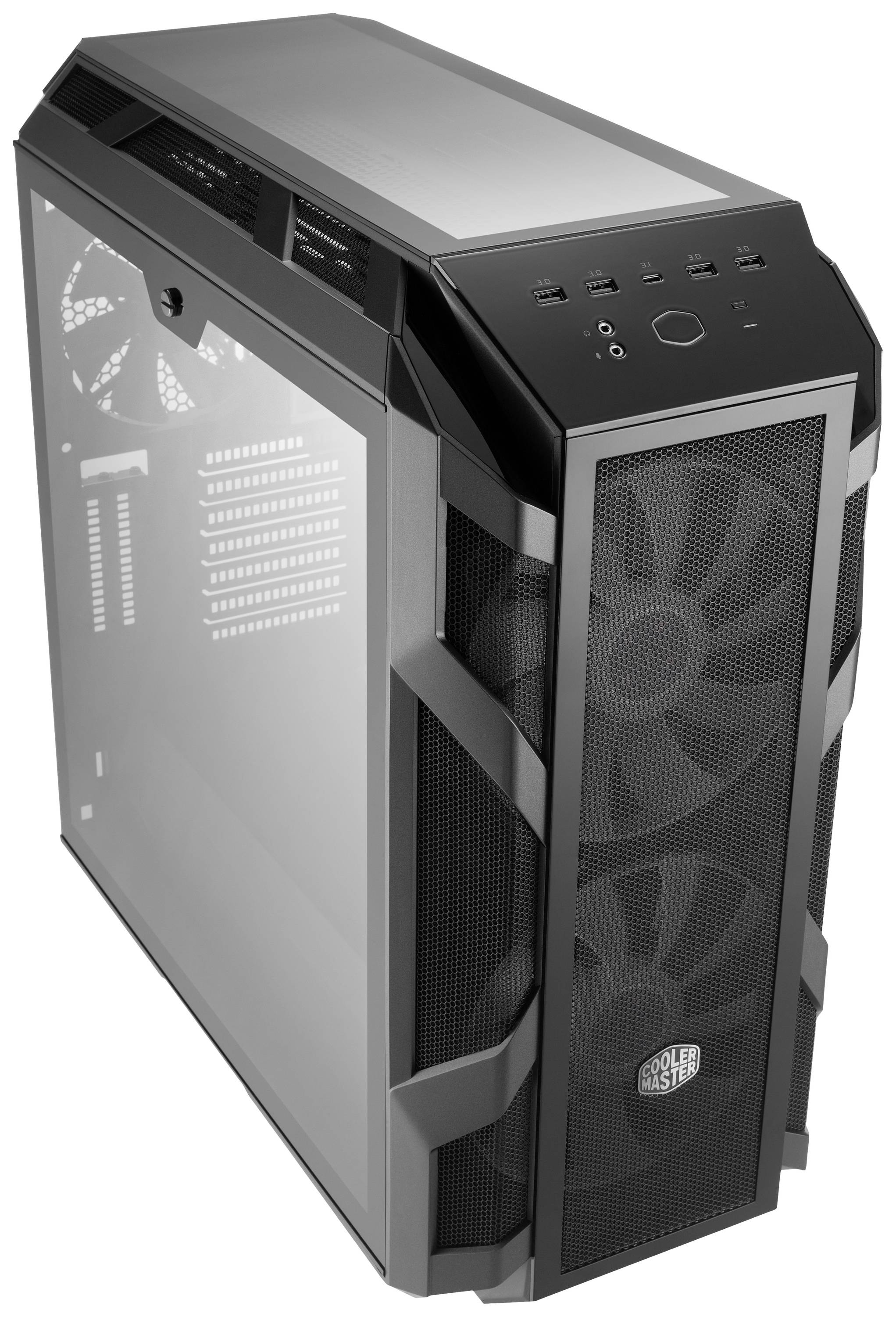 Cooler Master H500M Midi-Tower PC-Gehäuse Grau