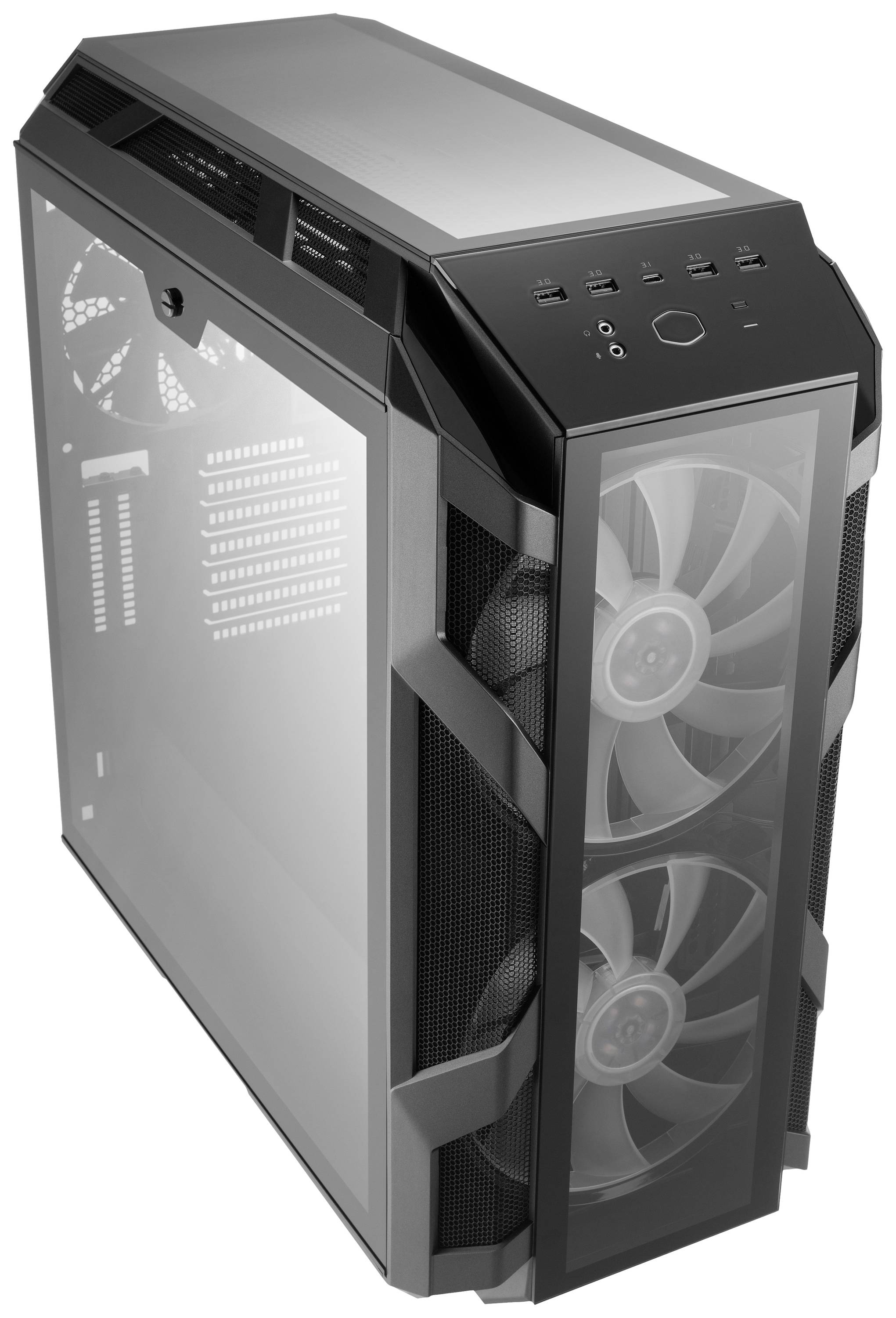 Cooler Master H500M Midi-Tower PC-Gehäuse Grau