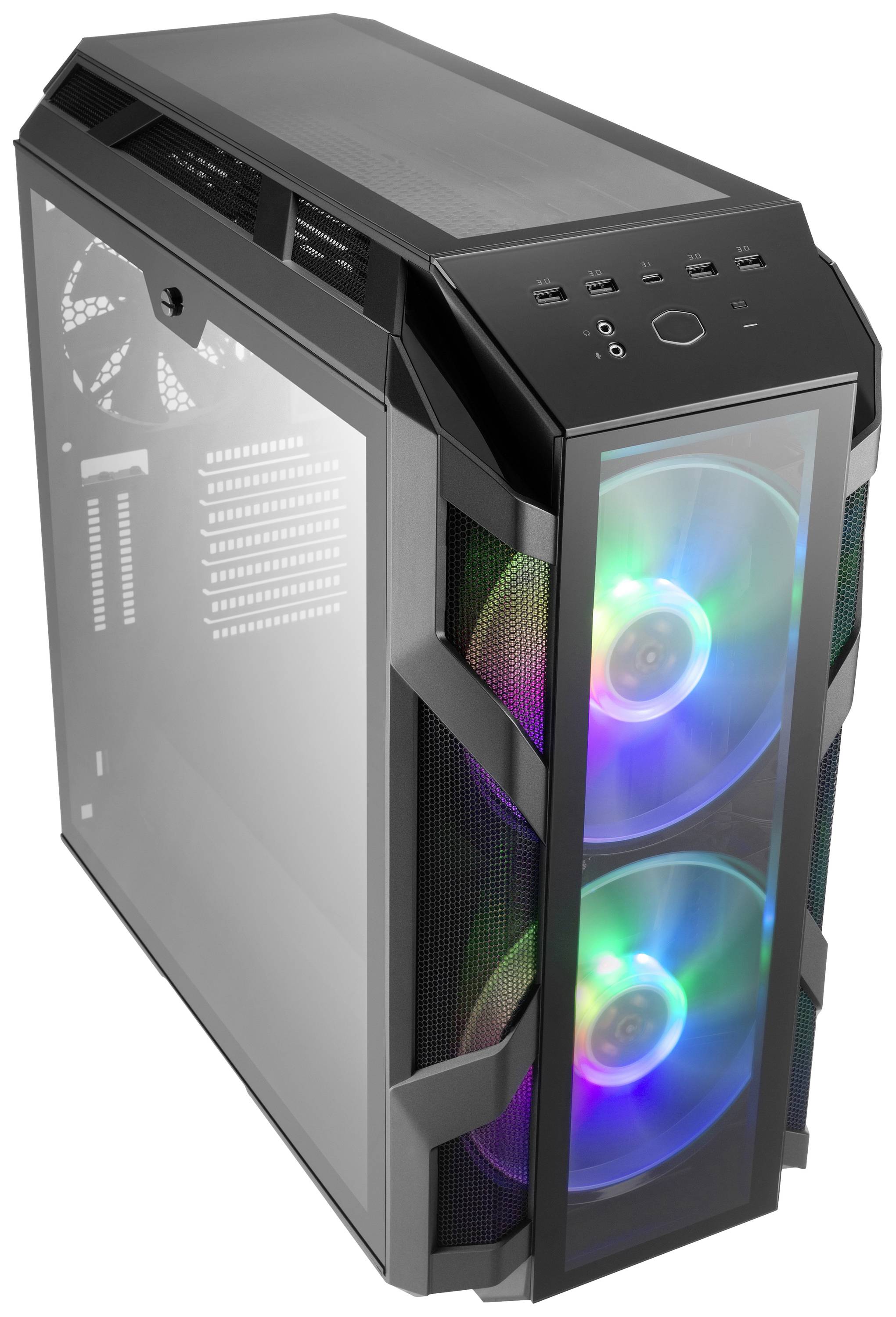 Cooler Master H500M Midi-Tower PC-Gehäuse Grau