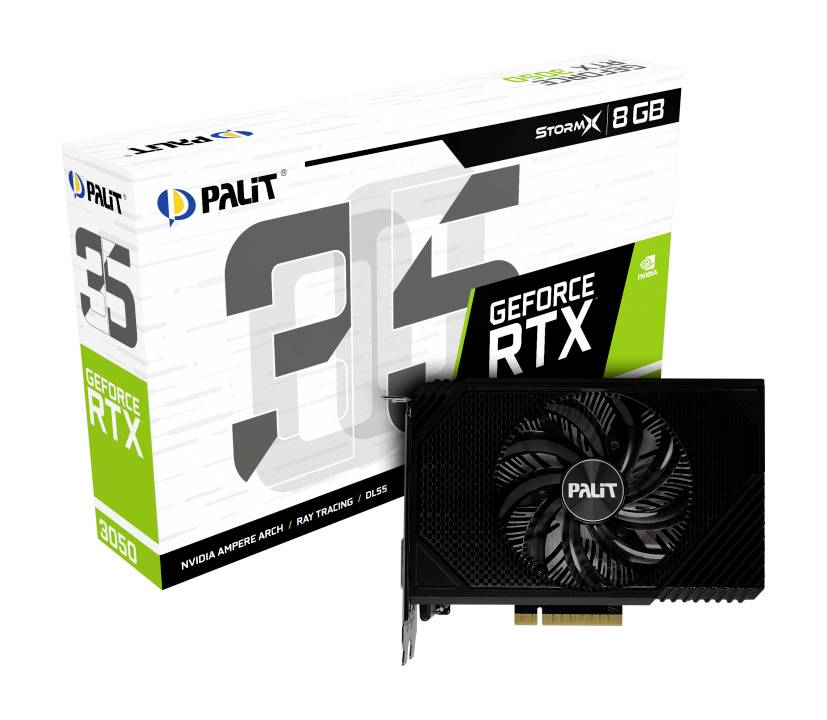 Palit Grafikkarte Nvidia GeForce RTX 3050 8GB GDDR6-RAM PCIe, HDMI®, DisplayPort, DVI