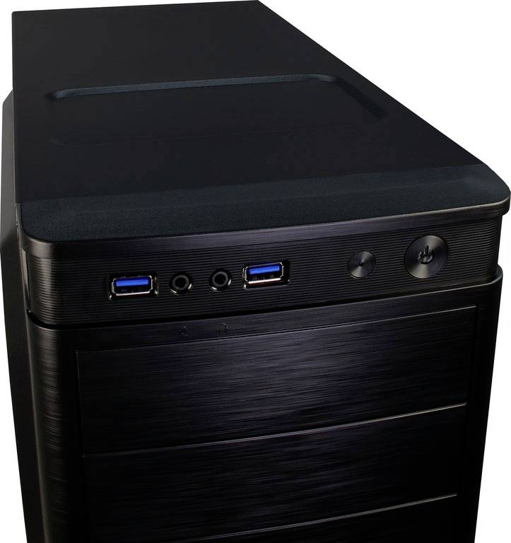 Inter-Tech IT-5905 Midi-Tower PC-Gehäuse Schwarz