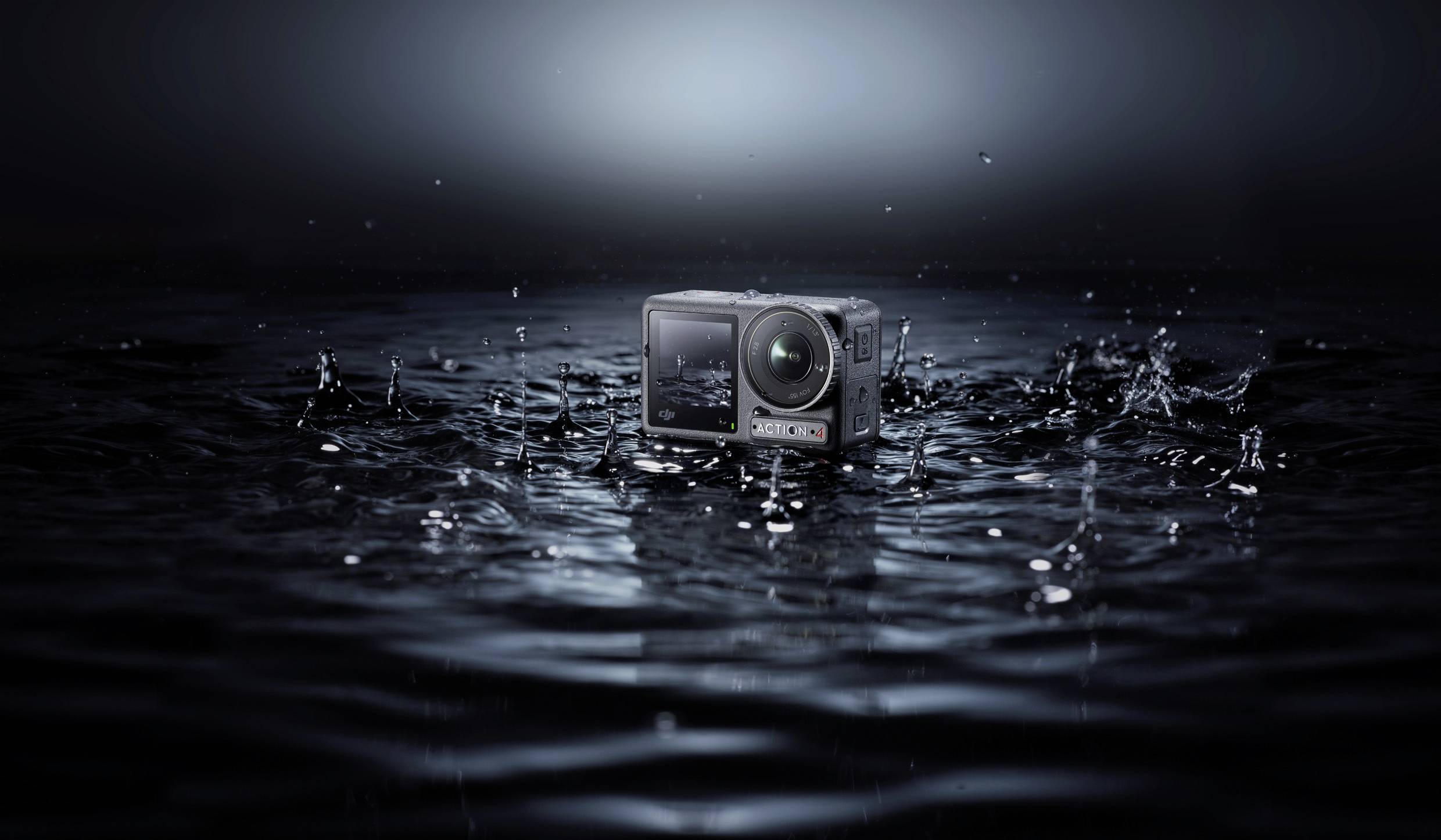 DJI Osmo Action 4 Standard Combo Action Cam 4K, Ultra HD, WLAN, Dual-Display, Wasserfest, Touch-Screen, Zeitlupe, Staubgeschützt