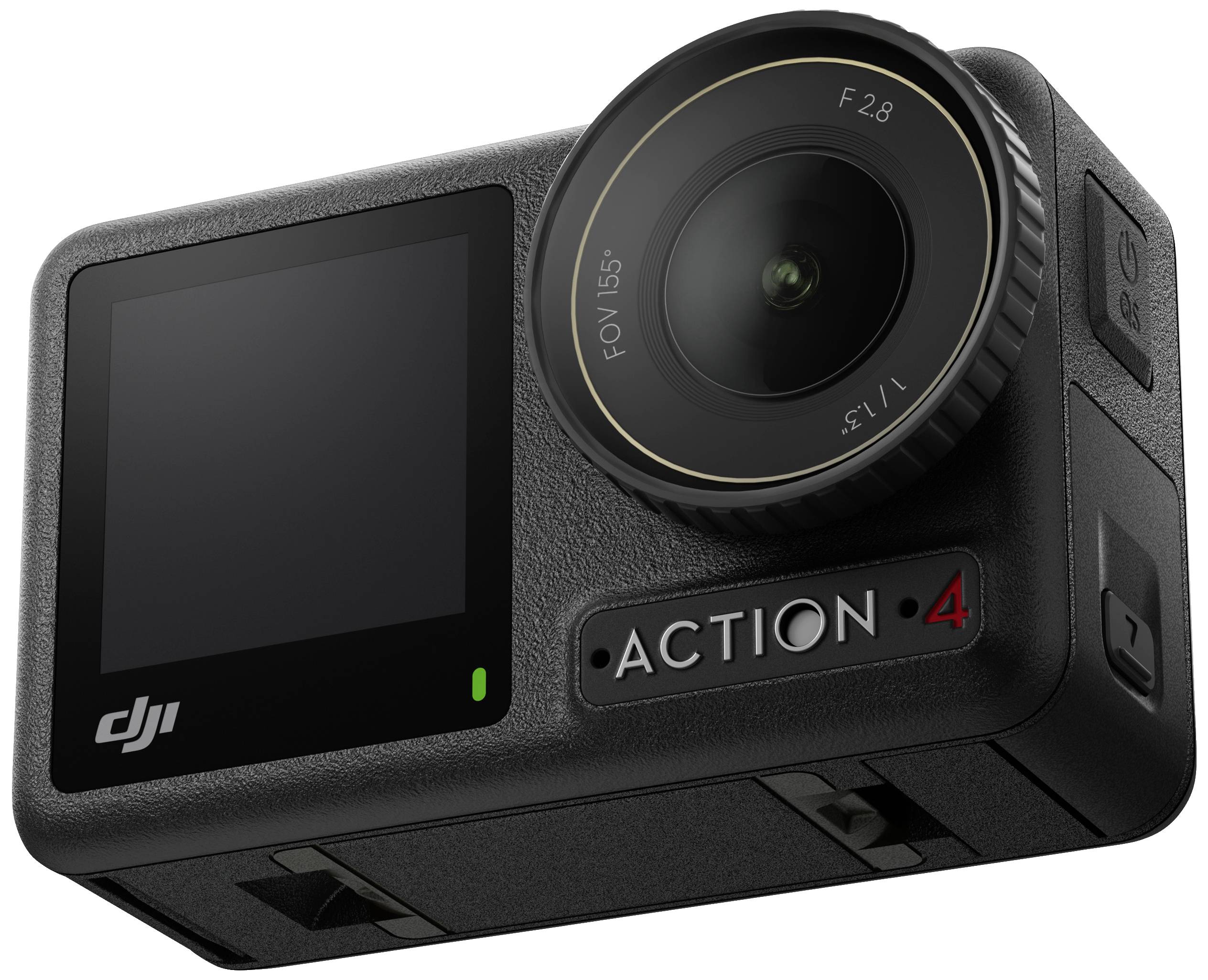 DJI Osmo Action 4 Standard Combo Action Cam 4K, Ultra HD, WLAN, Dual-Display, Wasserfest, Touch-Screen, Zeitlupe, Staubgeschützt