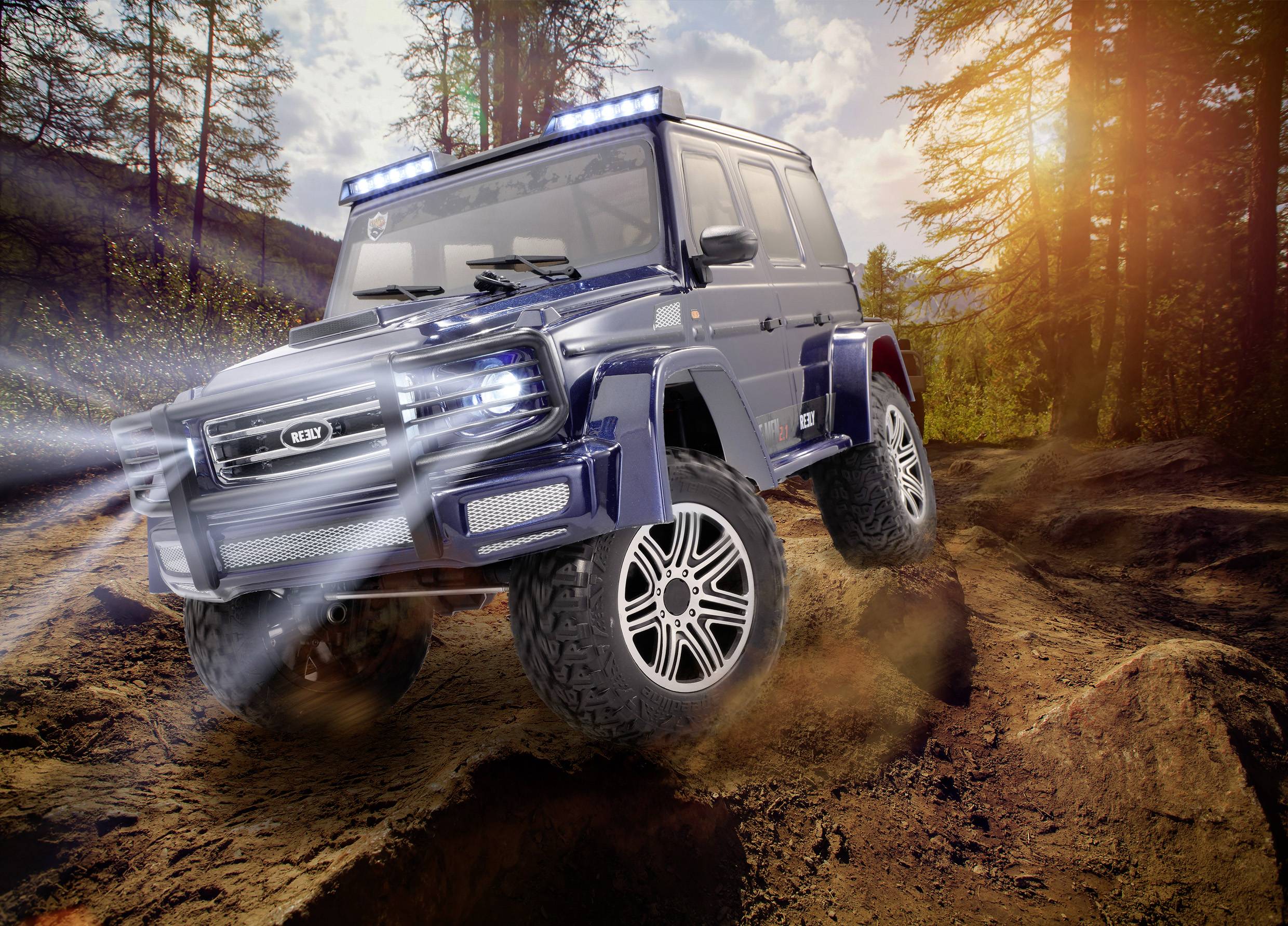 Reely FREE MEN 2.1 Brushed 1:10 RC Modellauto Elektro Crawler Allradantrieb (4WD) 100% RtR 2,4GHz inkl. Akku, Ladegerät und