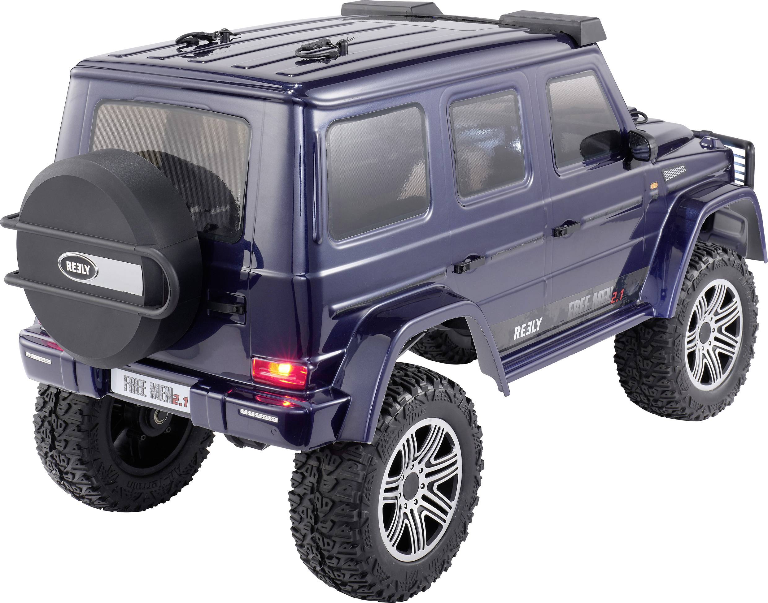 Reely FREE MEN 2.1 Brushed 1:10 RC Modellauto Elektro Crawler Allradantrieb (4WD) 100% RtR 2,4GHz inkl. Akku, Ladegerät und