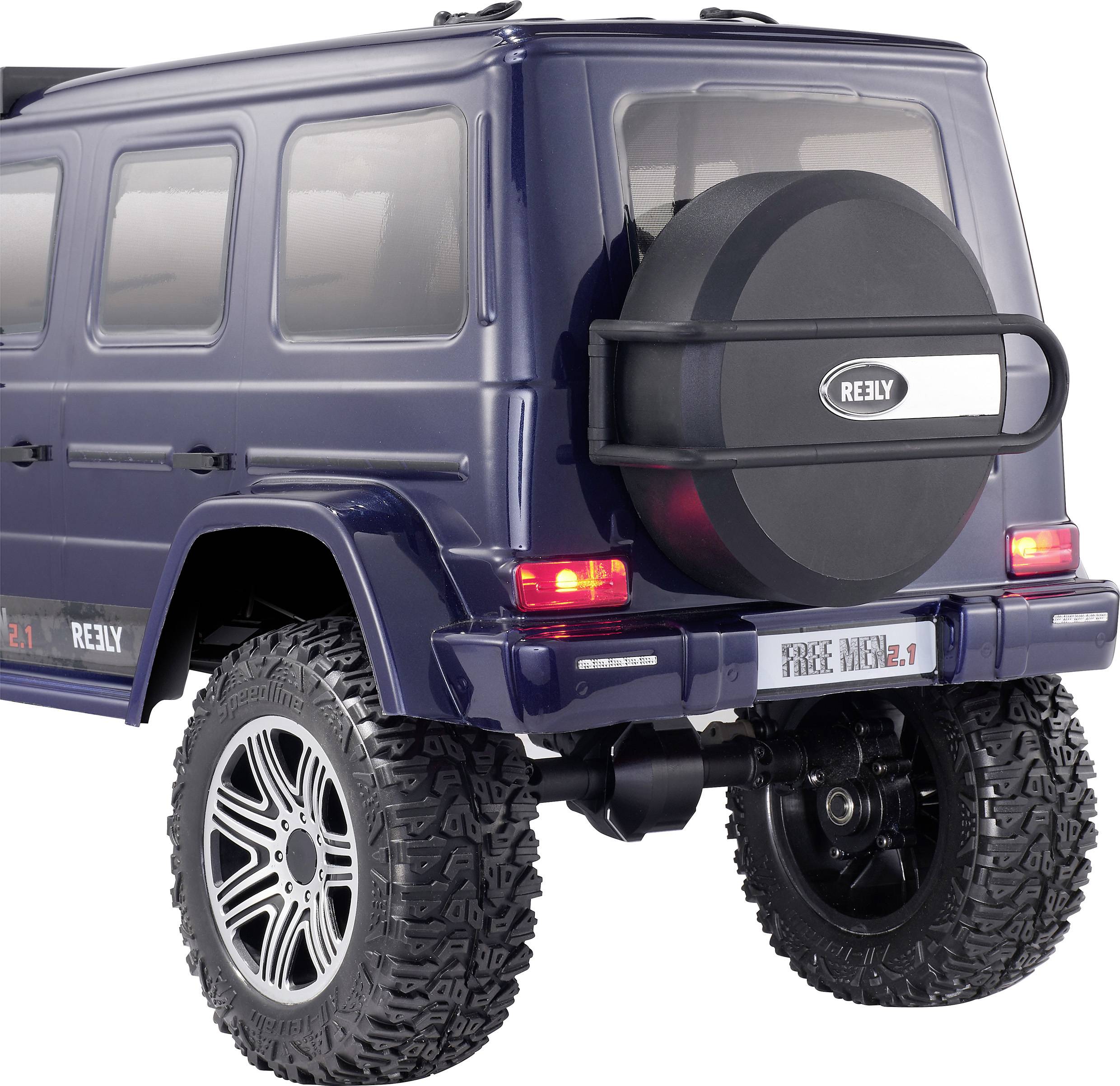 Reely FREE MEN 2.1 Brushed 1:10 RC Modellauto Elektro Crawler Allradantrieb (4WD) 100% RtR 2,4GHz inkl. Akku, Ladegerät und