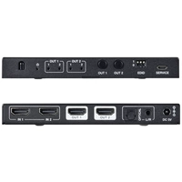 SpeaKa Professional SP-11571776 2+2 Port HDMI-Matrix-Switch Ultra HD-fähig 7680 x 4320 Pixel Schwarz SpeaKa Professional SP-11571776 2+2 Port HDMI-Matrix-Switch Ultra HD-fähig 7680 x 4320 Pixel Schwarz