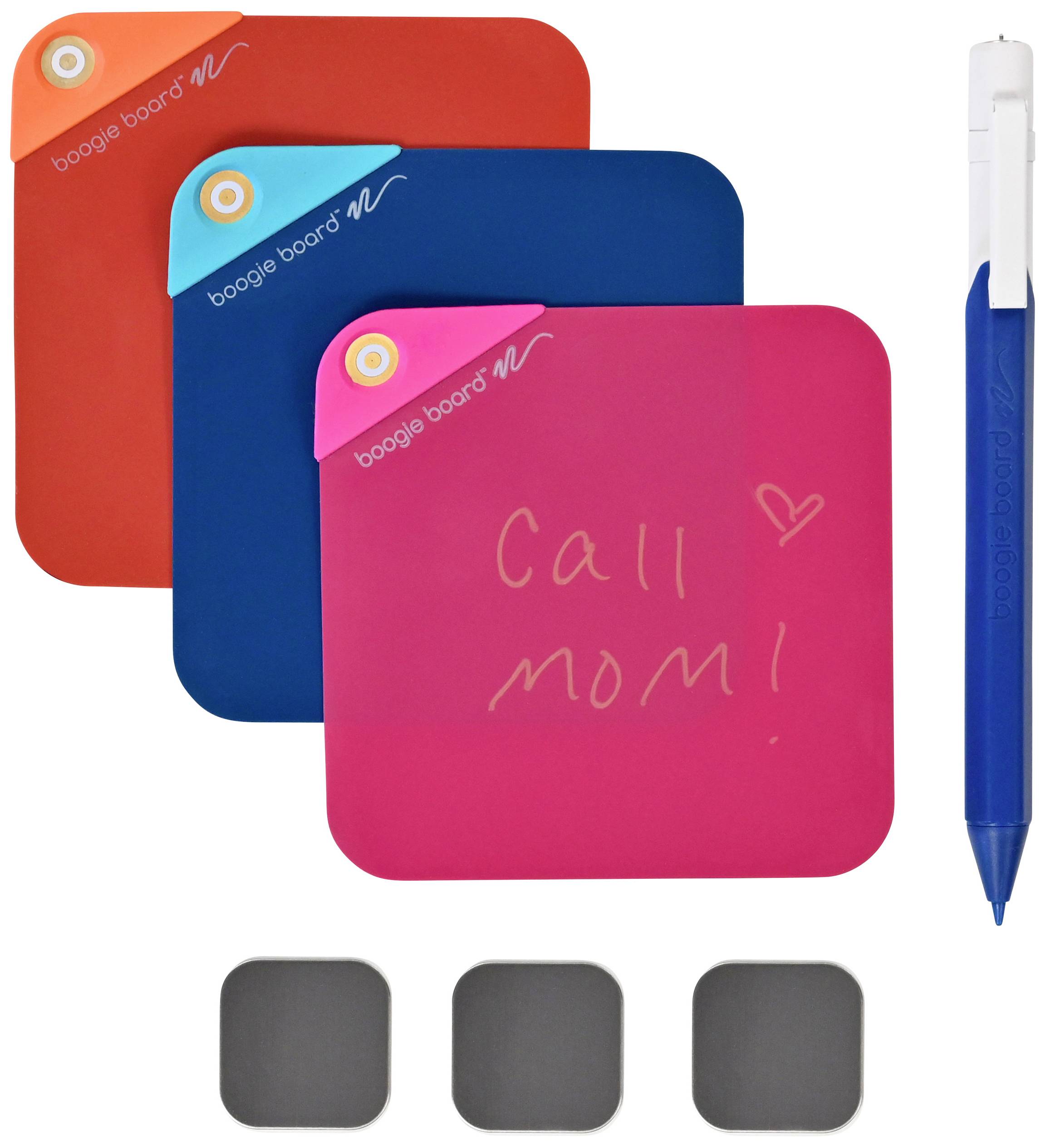 Boogie Board VersaNotes™ Starter Pack Digitale Notiz-Blätter 10 x 10cm Blau, Rot, Orange