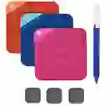 Boogie Board VersaNotes™ Starter Pack Digitale Notiz-Blätter 10 x 10cm Blau, Rot, Orange Boogie Board VersaNotes™ Starter Pack Digitale Notiz-Blätter 10 x 10cm Blau, Rot, Orange
