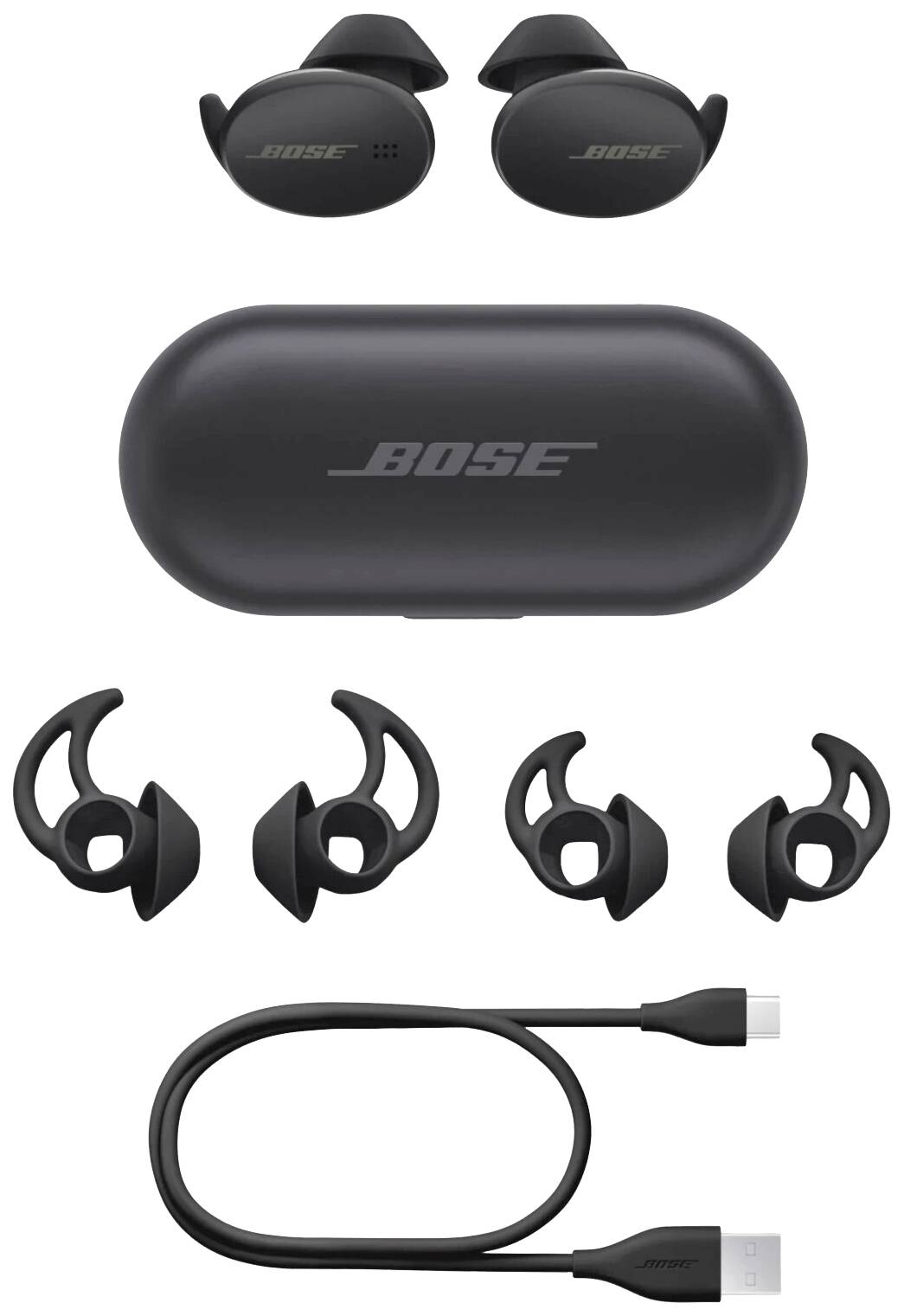 Bose Triple In Ear Kopfhörer Bluetooth® Schwarz Sport
