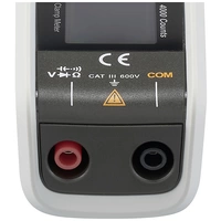 VOLTCRAFT VC-371 Stromzange kalibriert (ISO) digital CAT III 600V Anzeige (Counts): 4000 VOLTCRAFT VC-371 Stromzange kalibriert (ISO) digital CAT III 600V Anzeige (Counts): 4000