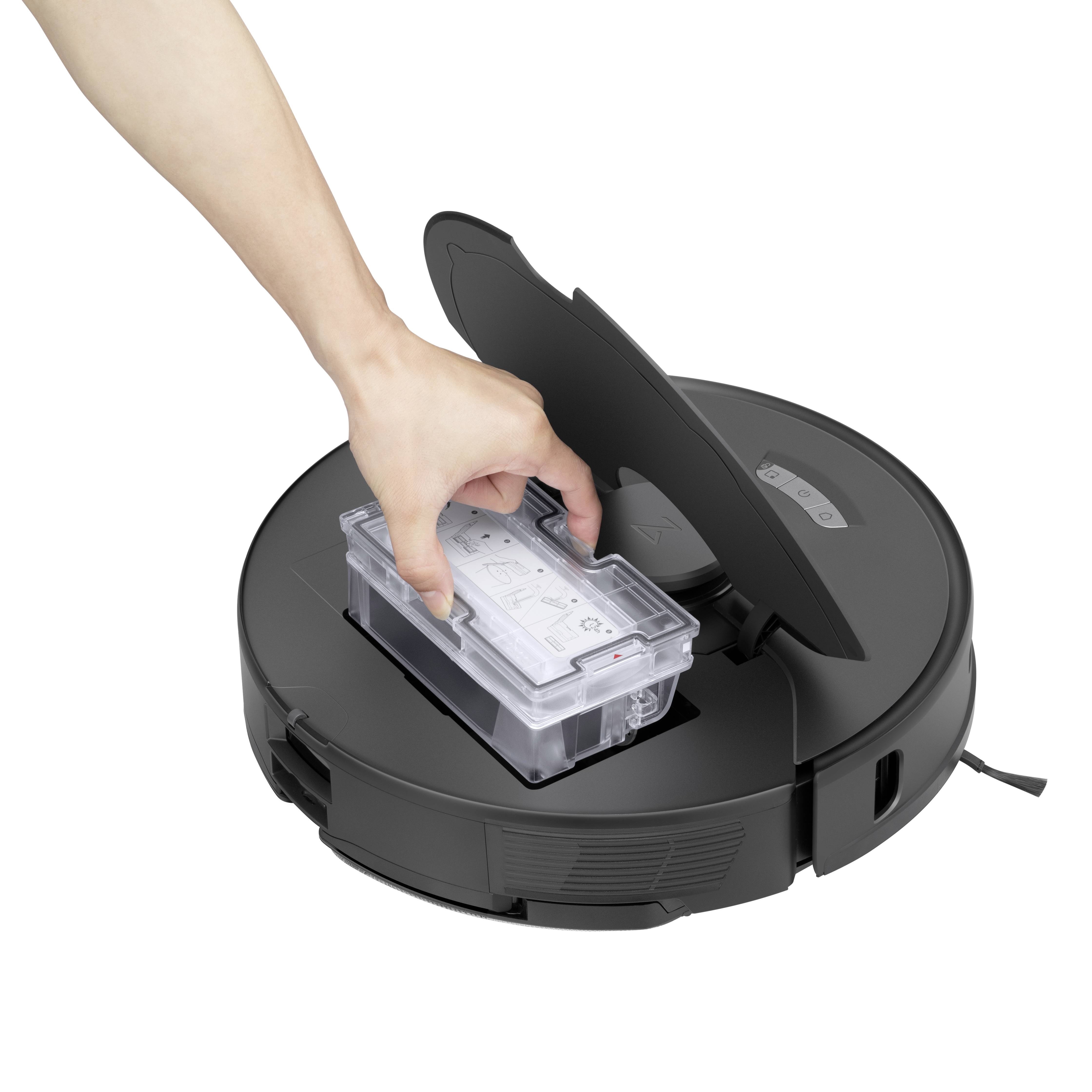 Roborock S7 Max Ultra Saug-und Wischroboter Schwarz Sprachgesteuert, kompatibel mit Amazon Alexa, kompatibel mit Google Home, App gesteuert