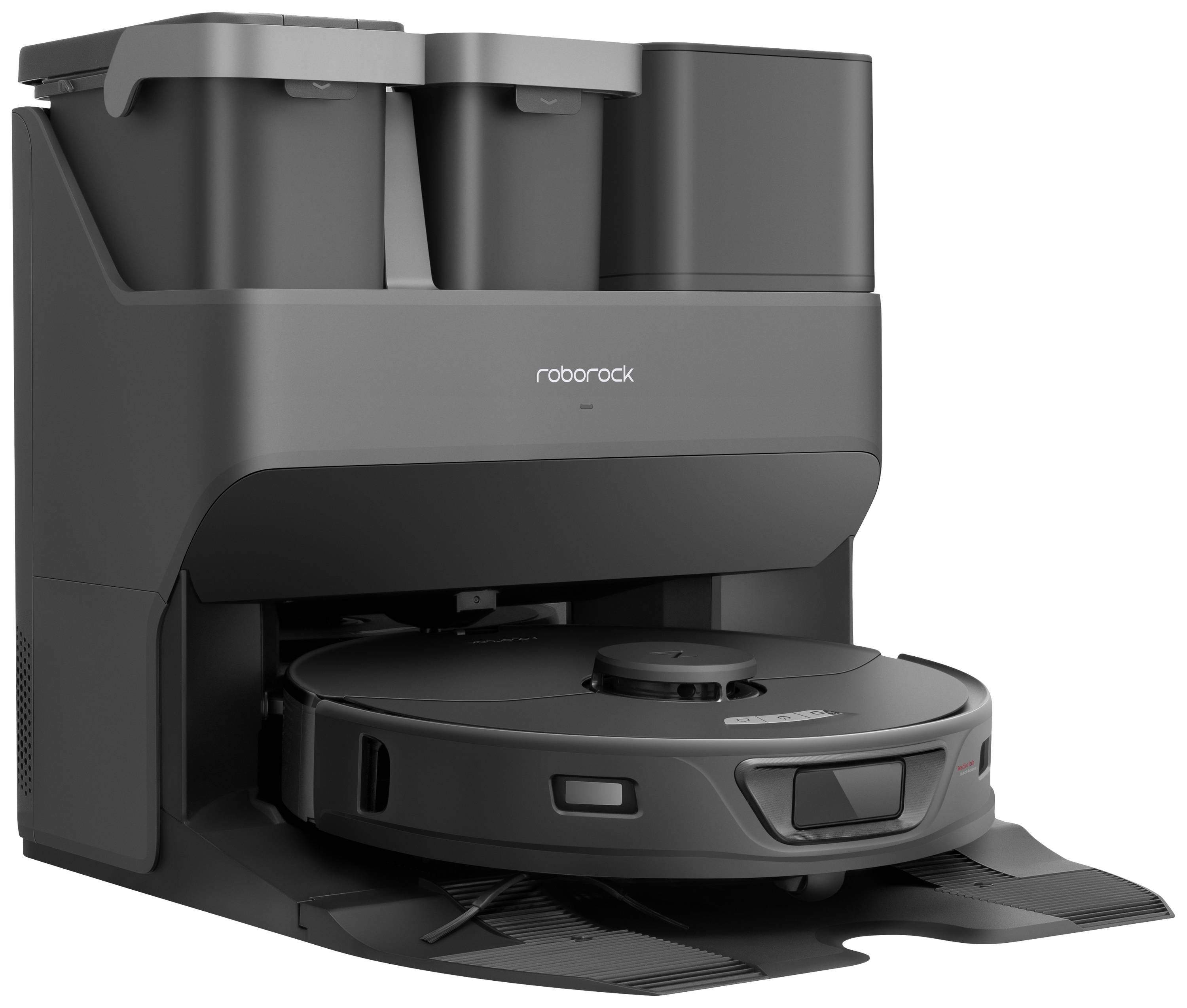 Roborock S7 Max Ultra Saug-und Wischroboter Schwarz Sprachgesteuert, kompatibel mit Amazon Alexa, kompatibel mit Google Home, App