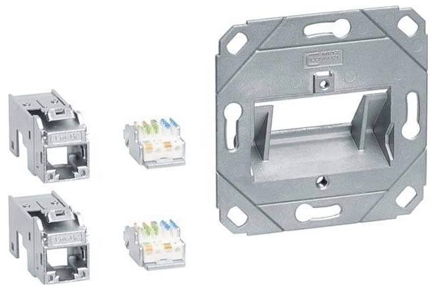Hager GMKSRJ45C6A2 Brüstungskanal Datenanschlussmodul Cat 6 1St.