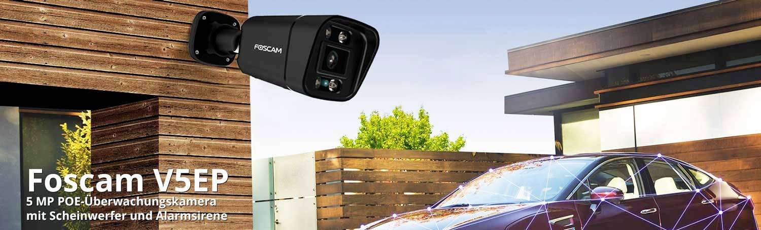 Foscam V5EP (black) LAN IP Überwachungskamera 3072 x 1728 Pixel