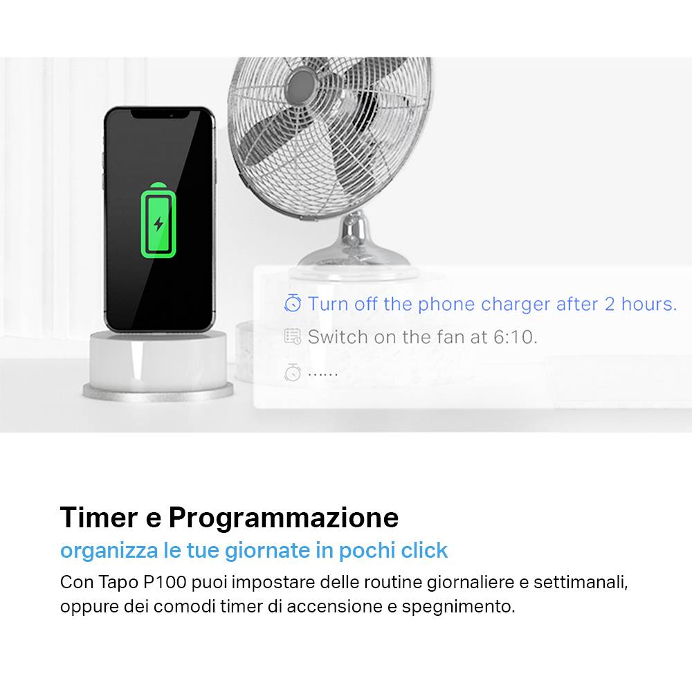 TP-LINK Tapo P100(2-pack) Tapo P100 Bluetooth Funk-Steckdosen-Set 2teilig