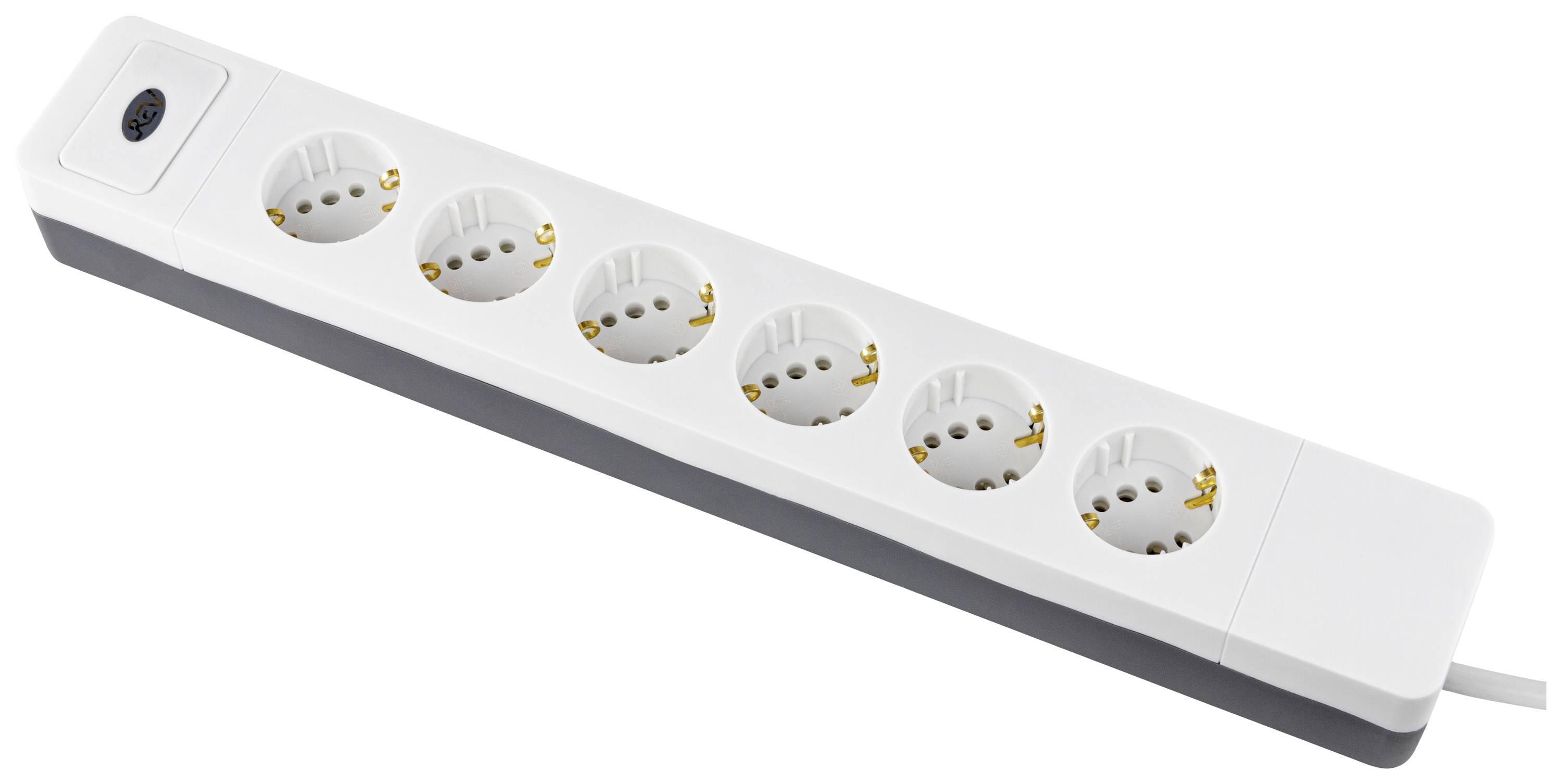REV 0015650103 Steckdosenleiste mit Schaltuhr Weiß Schutzkontakt 1St.