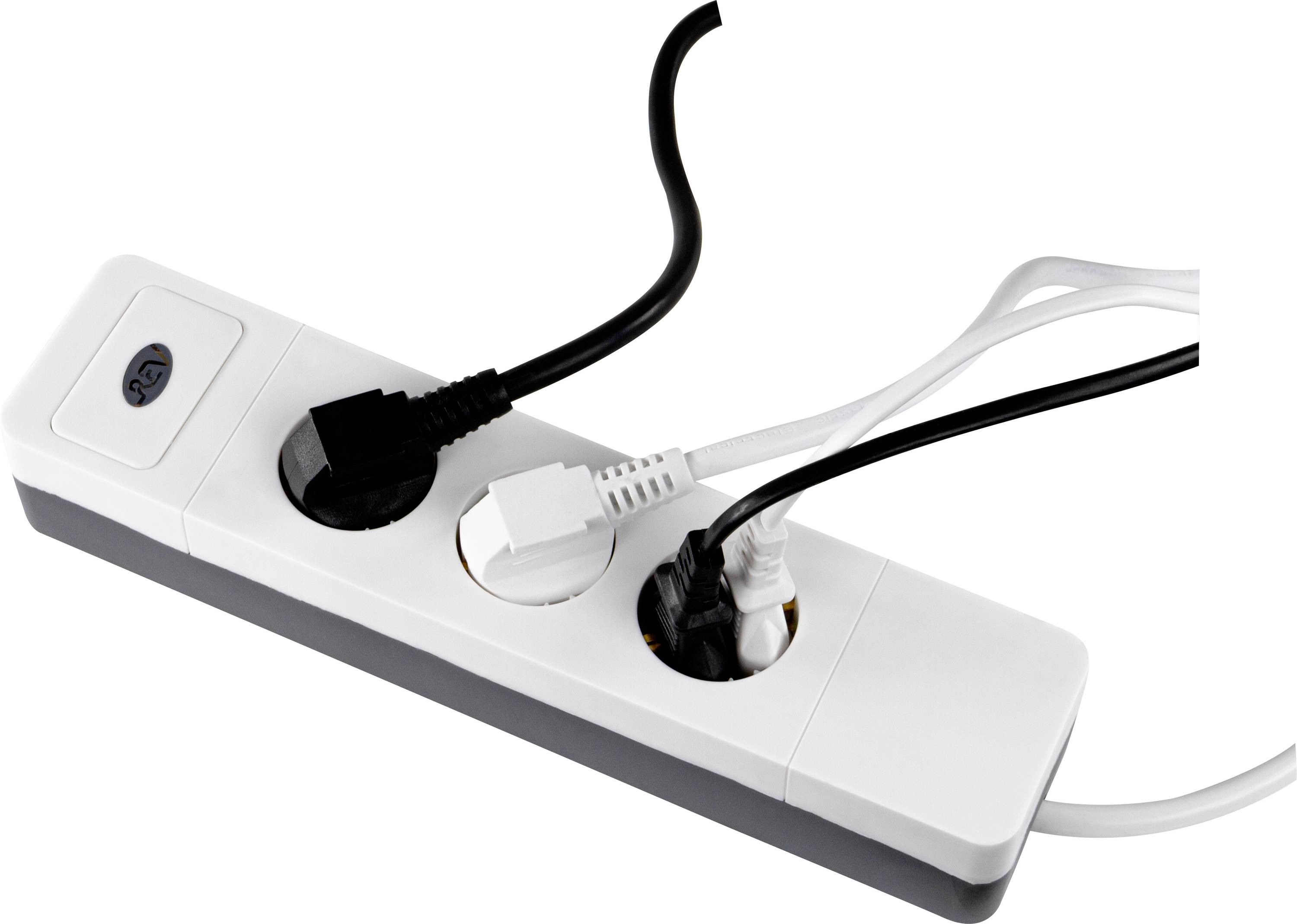 REV 0015350103 Steckdosenleiste mit Schalter Weiß Schutzkontakt 1 St.