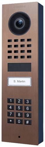 DoorBird D1101KV Aufputz Bronze-Optik IP-Video-Türsprechanlage Bronze