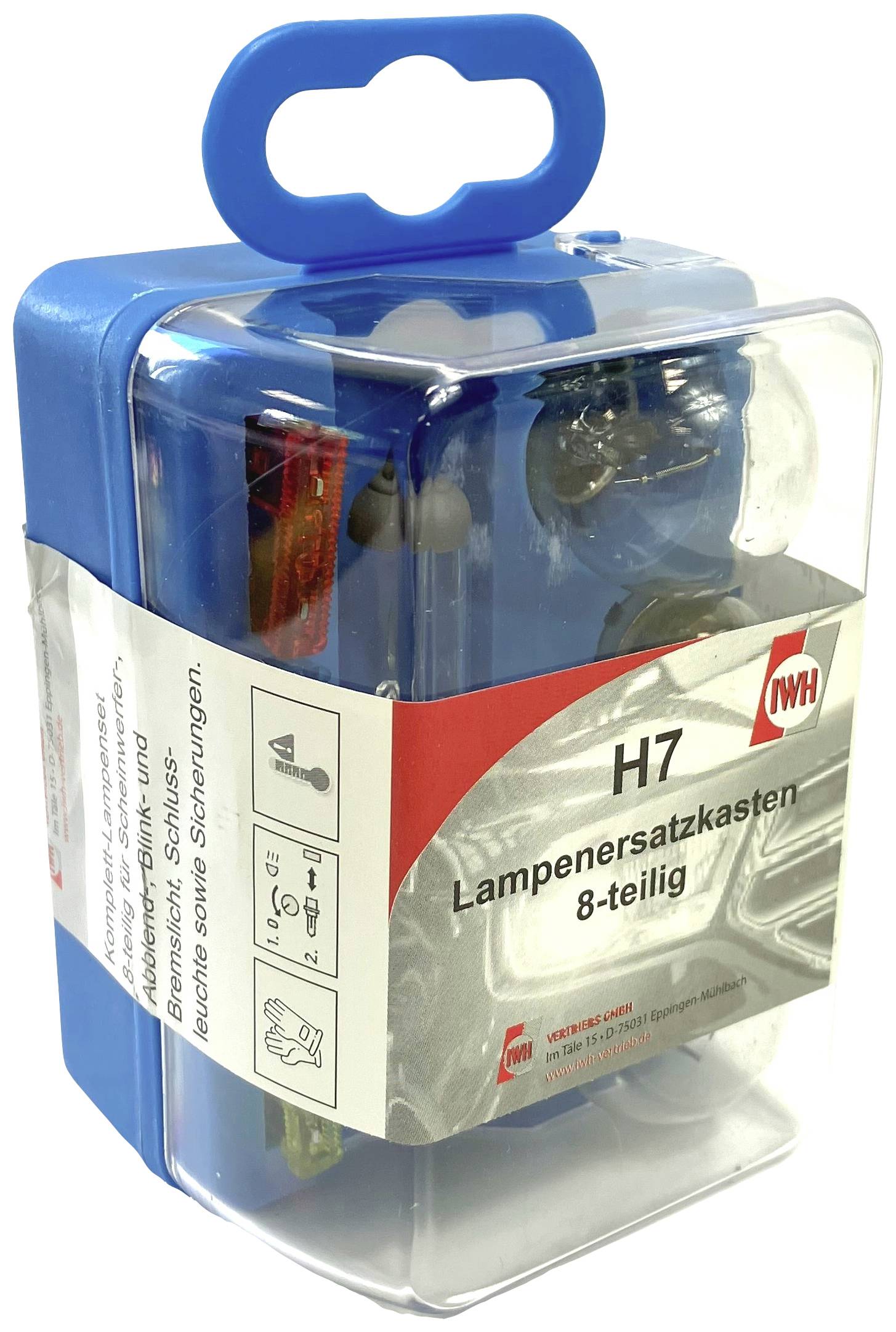 IWH 019367 Halogen Leuchtmittel Ersatzlampenbox H7 55 W, 5 W, 21W 12V