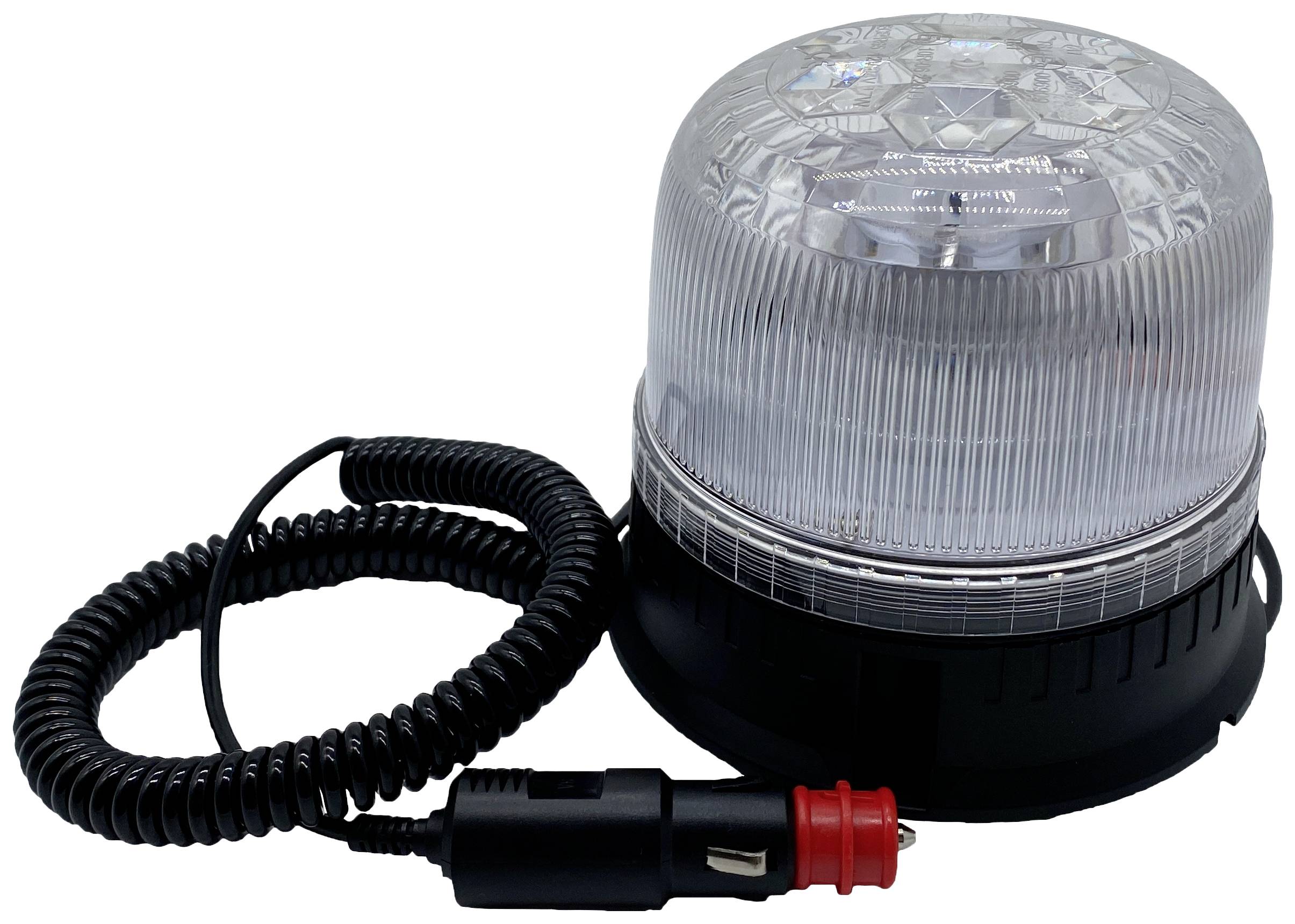 Berger & Schröter Rundumleuchte SM825HCAB 12 V, 24 V mit KFZ-Stecker, über Bordnetz Magnet-Befestig